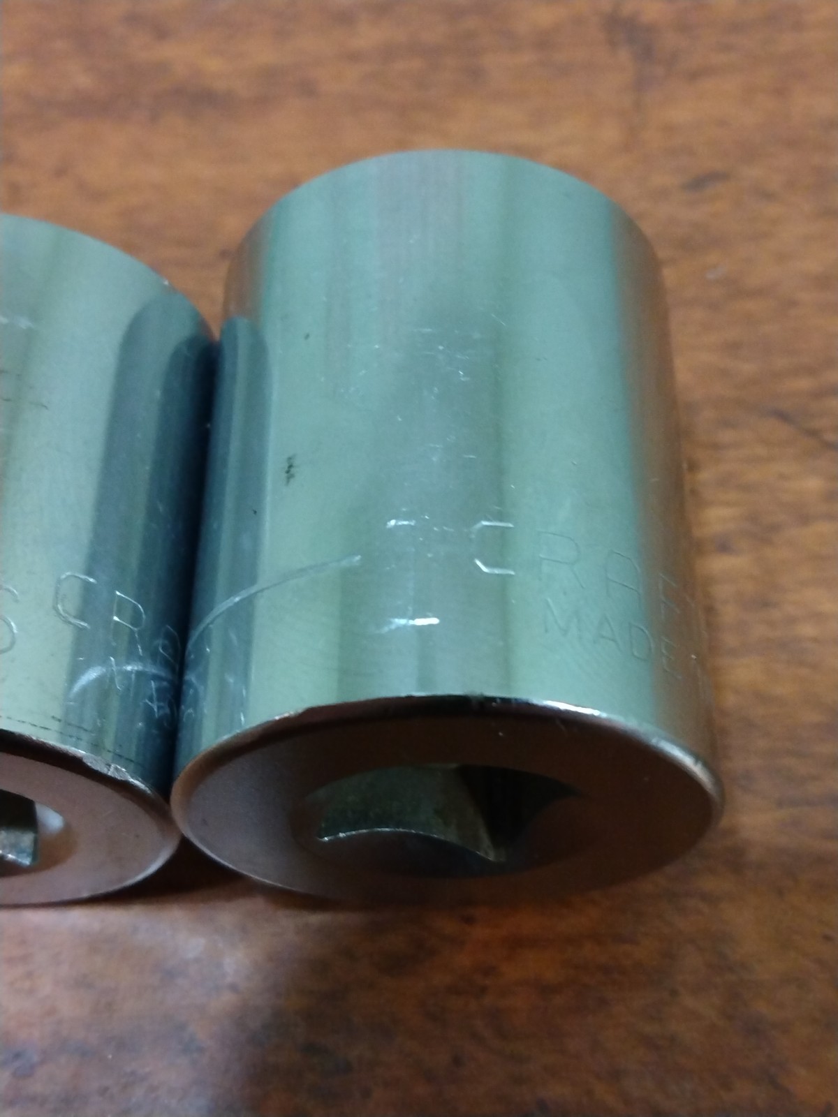 Craftsman Lot of 2 Sockets Marked «GK» 1″ 47514 & 15/16″ 47513 Both 12 pts.