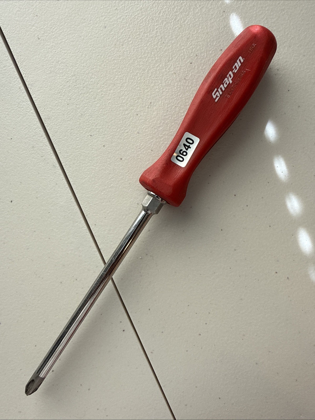 Snap-on SDDP63IRA Red Handle Phillips Head Screwdriver