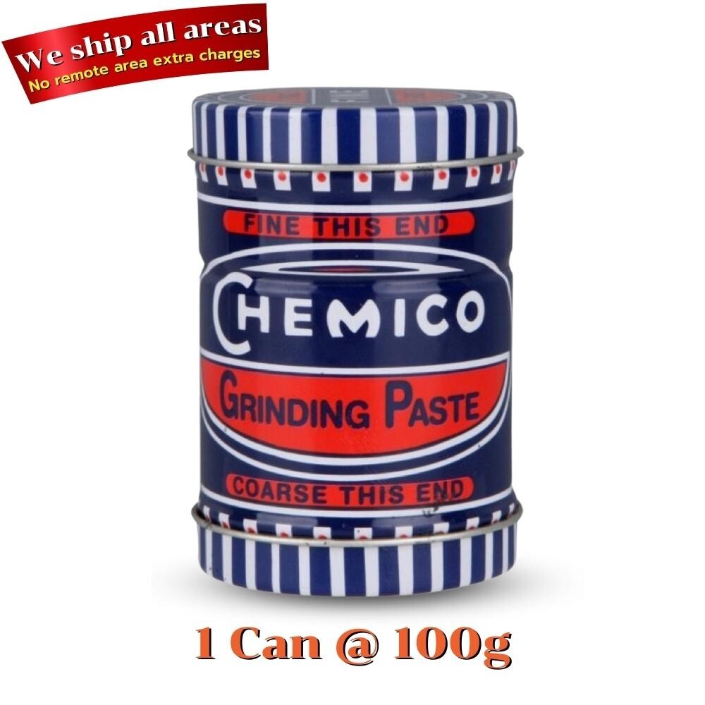 Chemico Valve Grinding Paste Fine Coarse Grade Double Ended Tin Engine 100g x 1