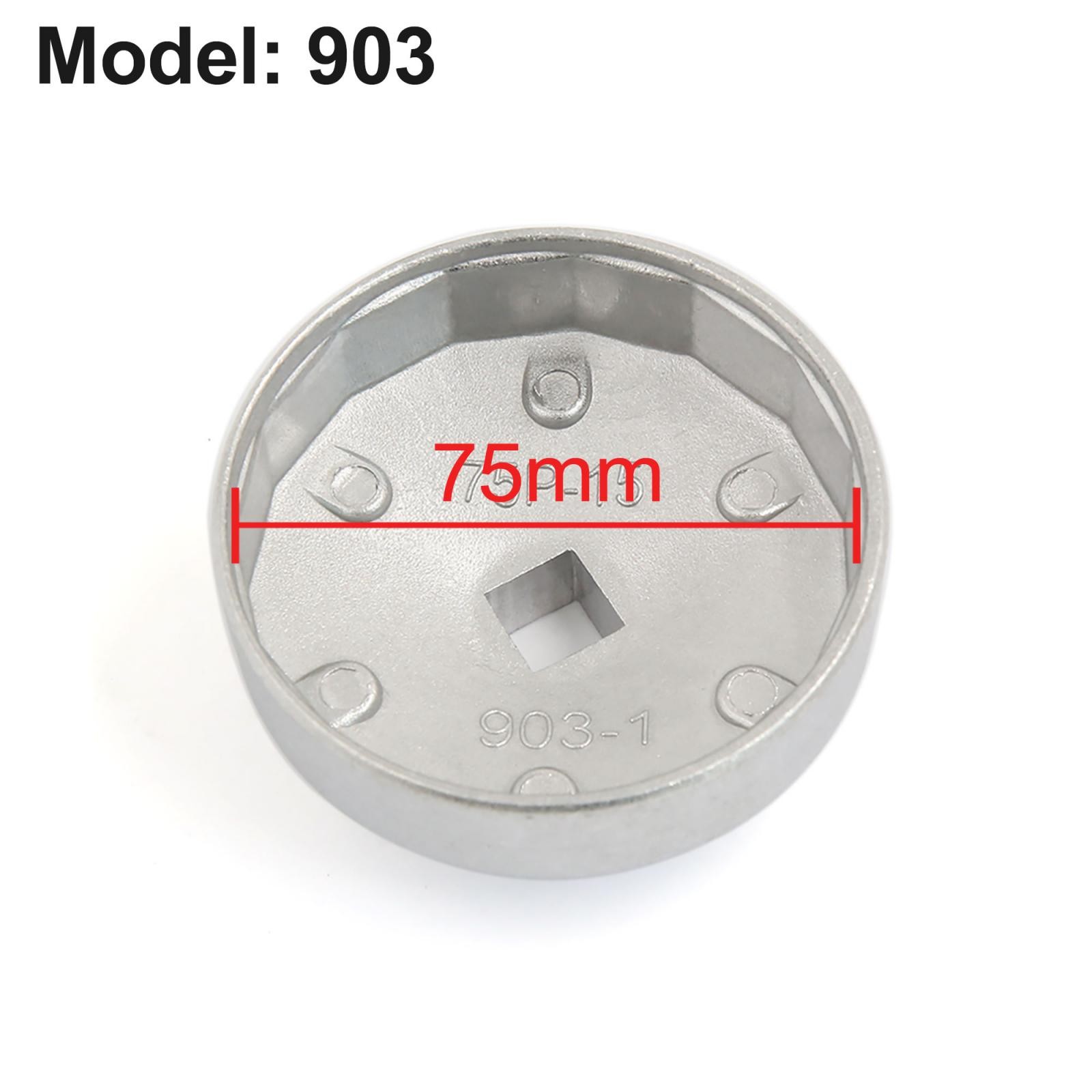 1/2″ Square 15 Flutes 75mm Drive End Cap Oil Filter Wrench