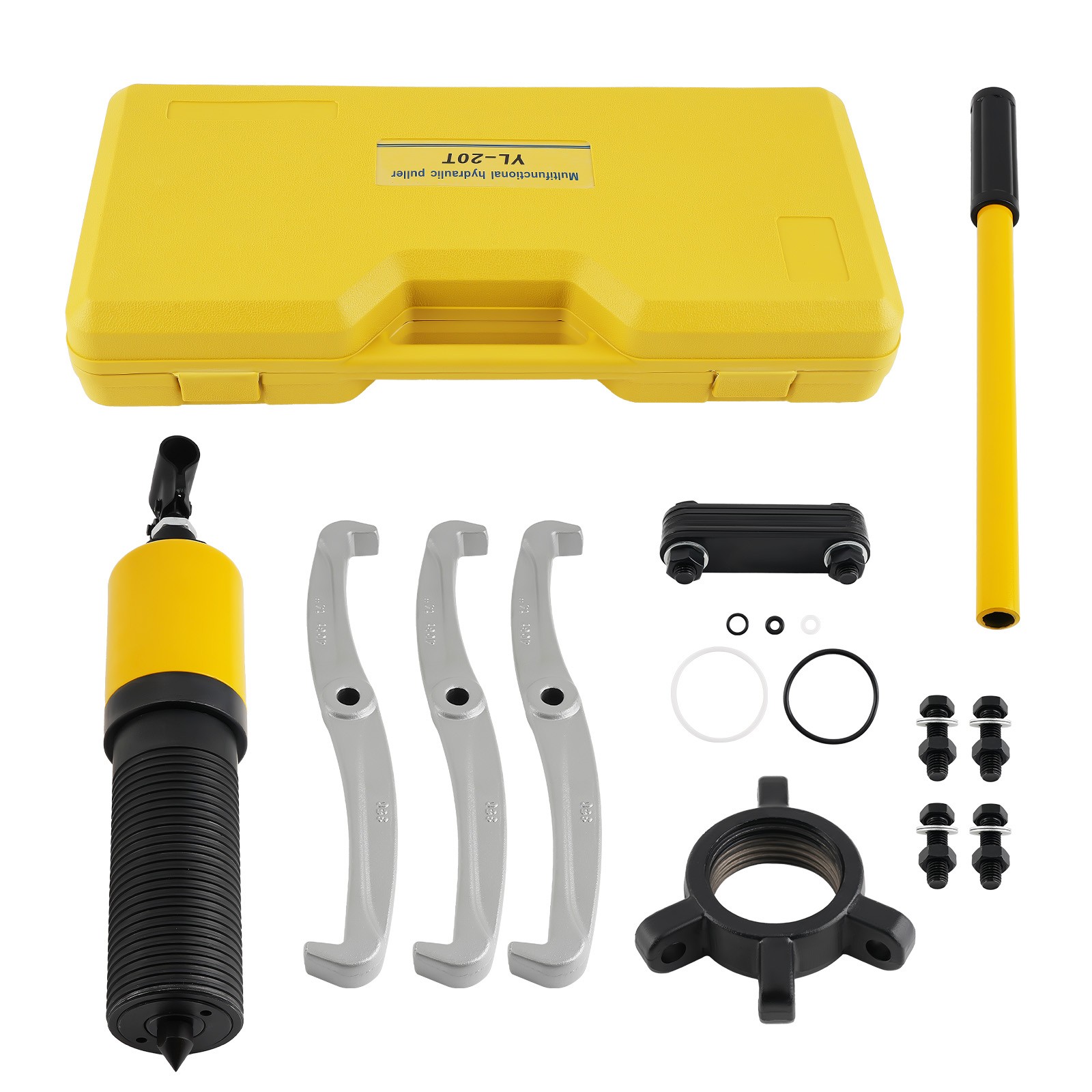 Hydraulic Gear Puller Set Separator Tool 20 Ton W/ Hydraulic Cylinder Handle Kit