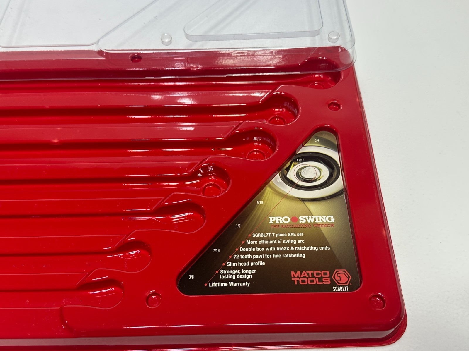 CASE / TRAY ONLY for Matco Tools USA SGRBL7T Pro Swing 7pc Box End Set