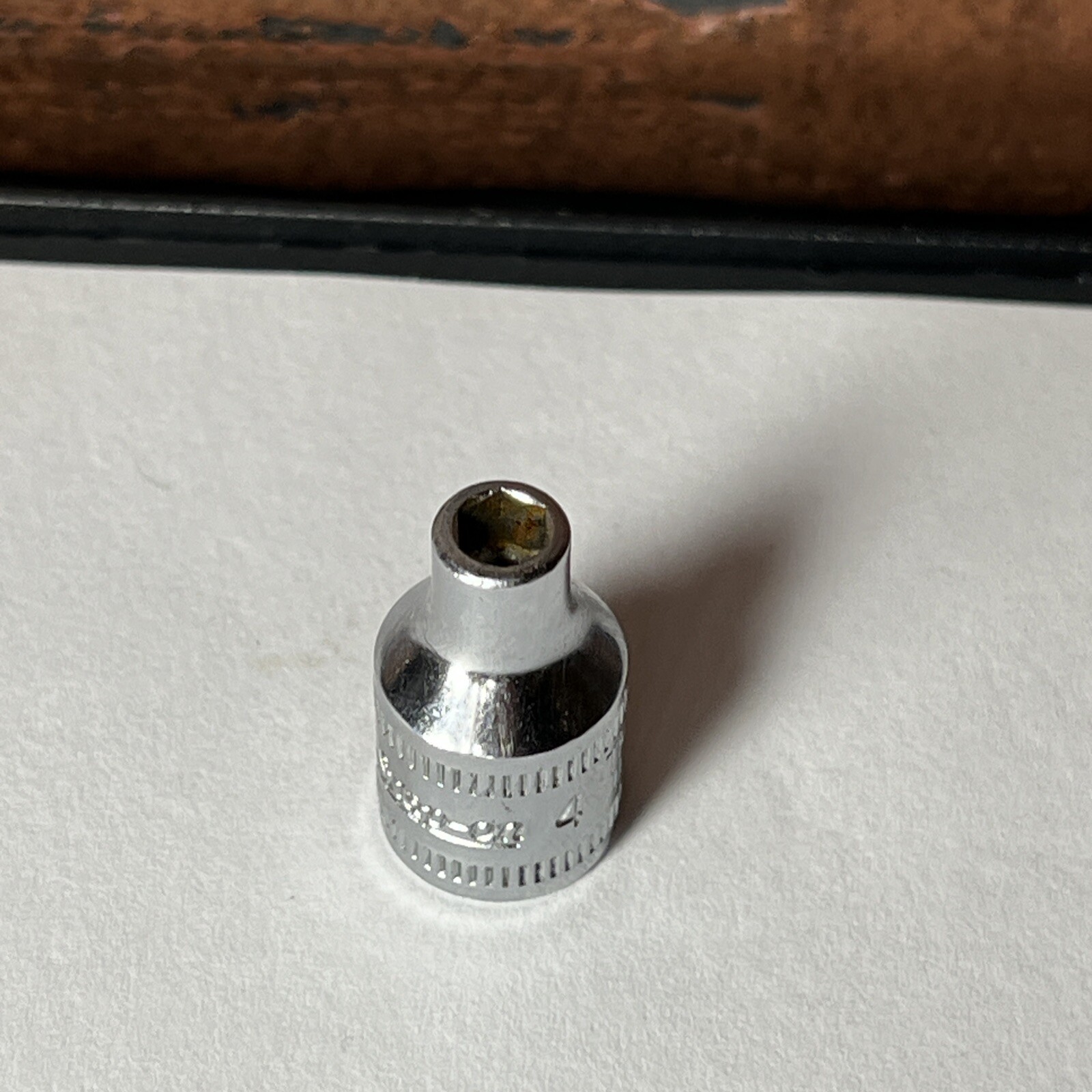 Snap On USA 4mm 6 Point 1/4″ Drive Shallow Socket TMM4 4 MM