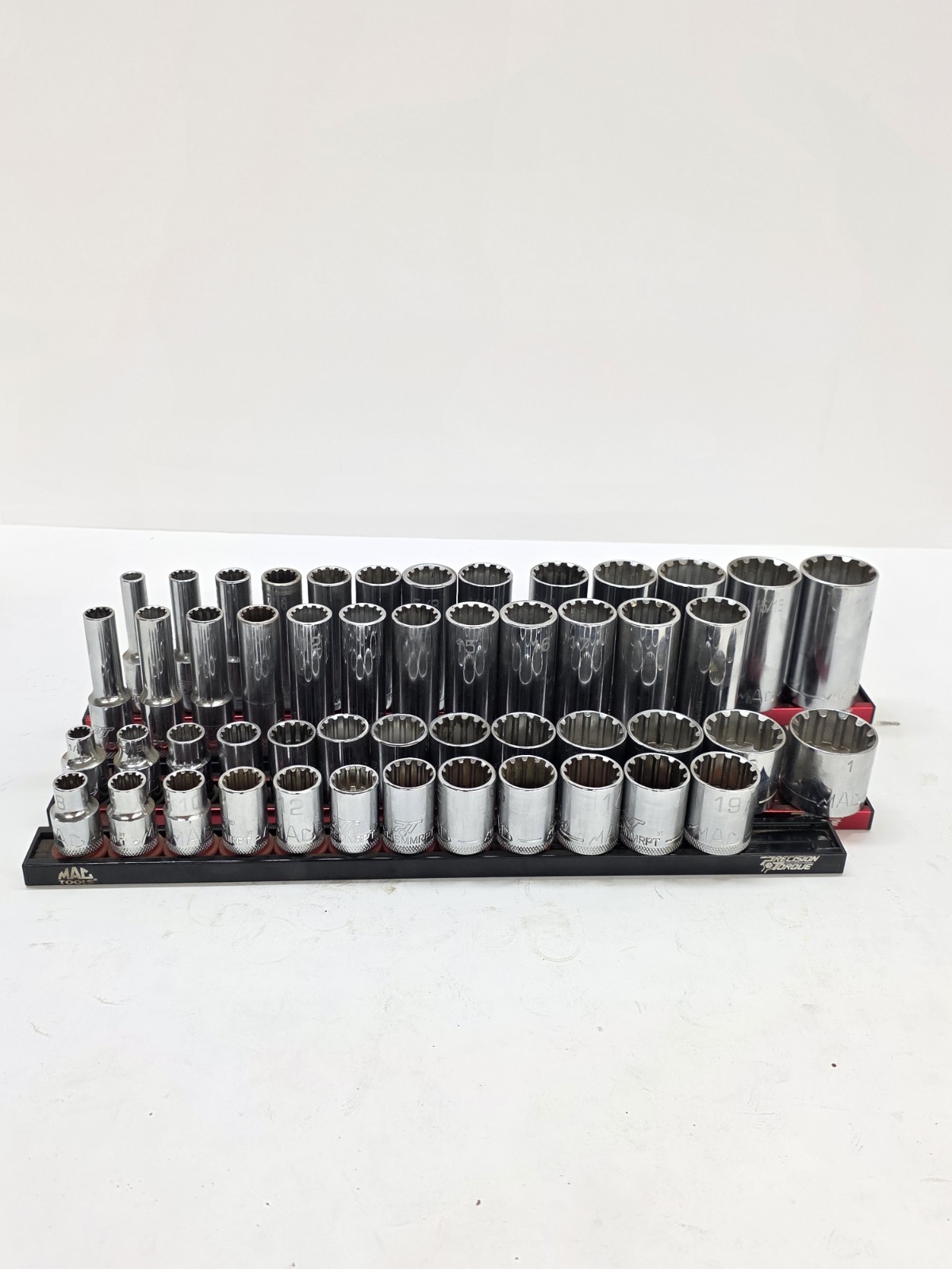 Mac Tools 3/8 Drive Spline Socket Set Metric And SAE Shallow And Deep Nice