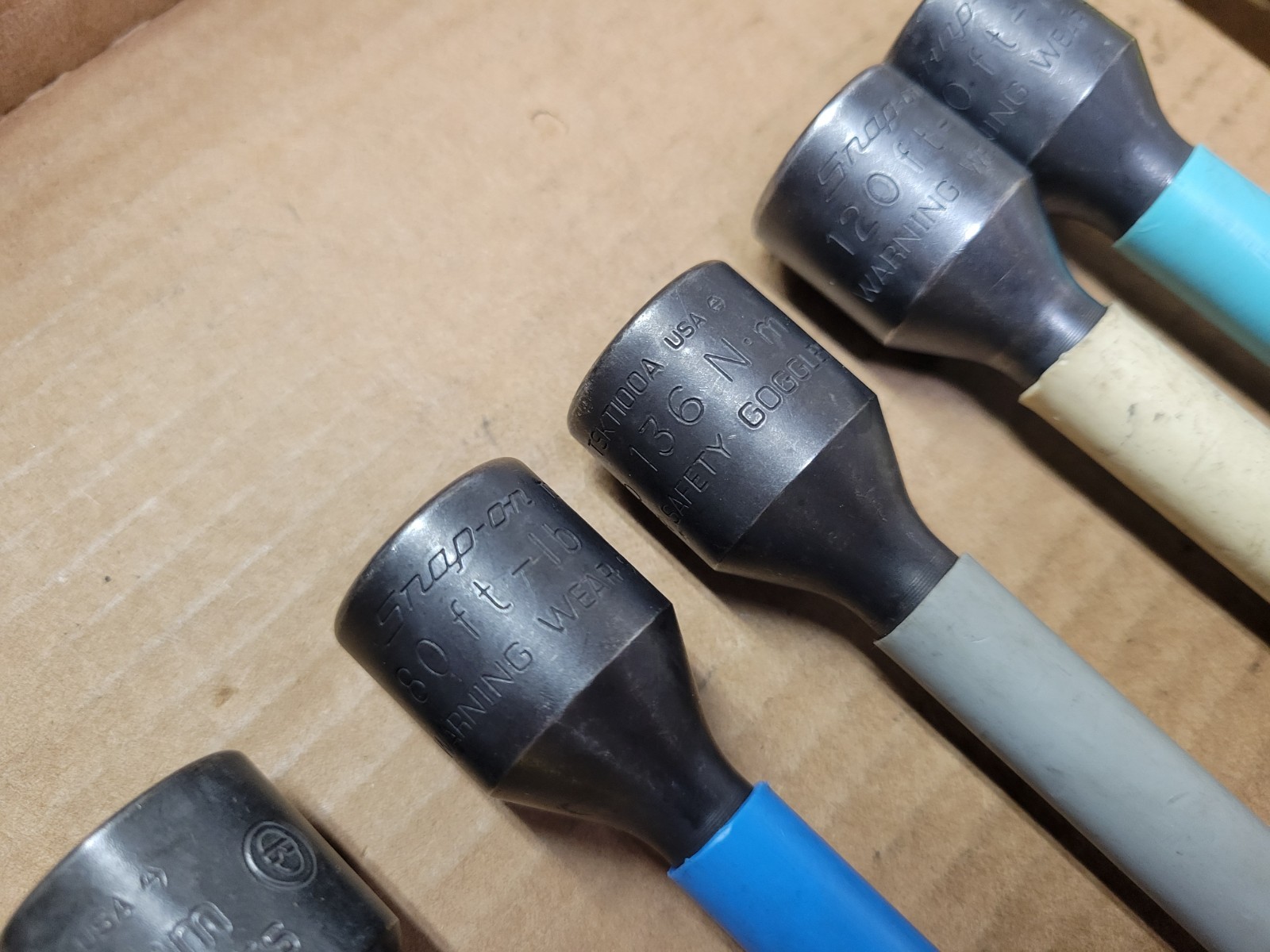 Snap On / Blue Point 1/2″ Drive 5-Piece Torque Stick Set