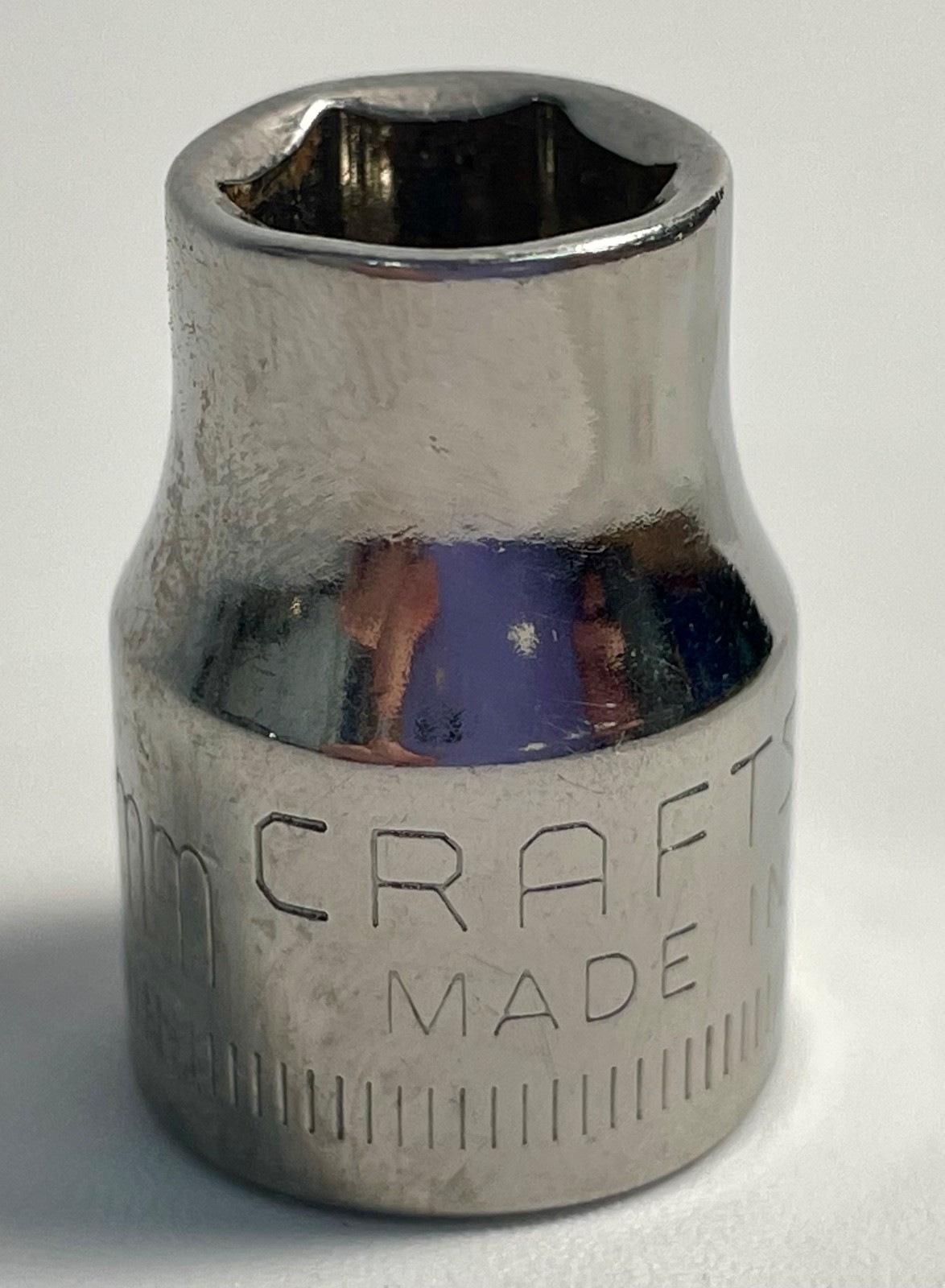 Vintage Craftsman 3/8″ Drive 9MM 6 Point Shallow Socket Inverted G 43541 USA