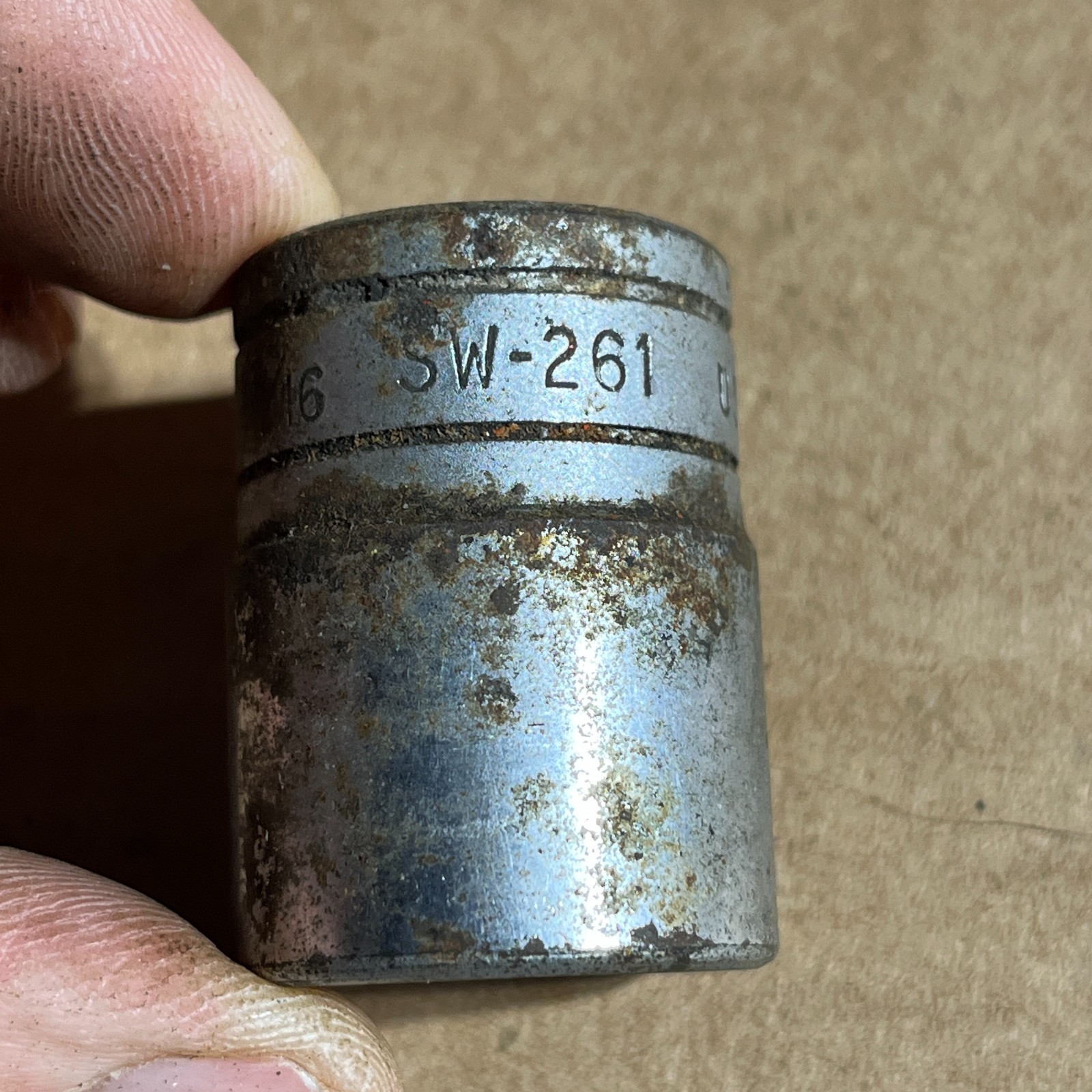 Snap-on Vintage 1/2″ Drive SAE 13/16″ Shallow 12-Point Socket SW-261