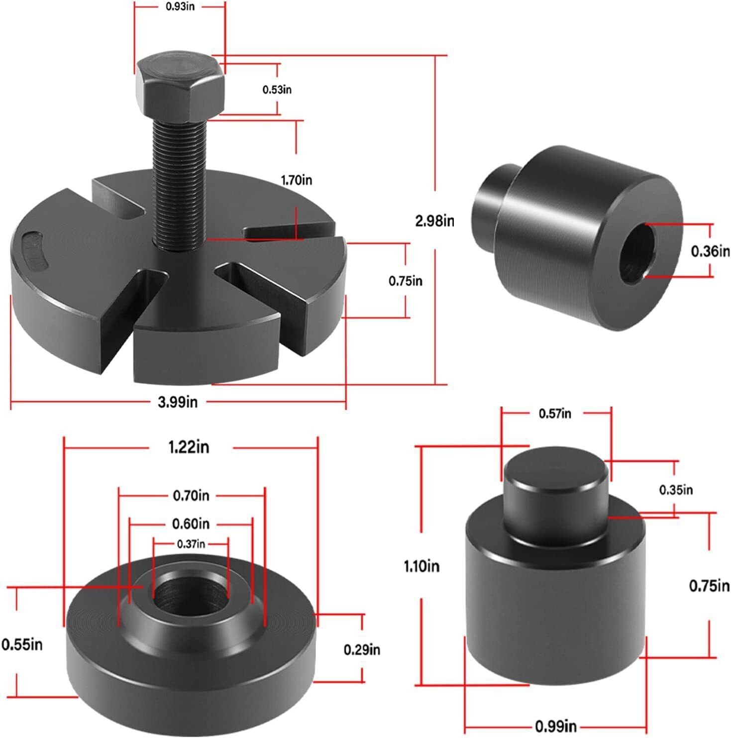 Water Pump Pulley Removal Tool 303-S455 303-009 211-185 For Ford Mercury 3.0L