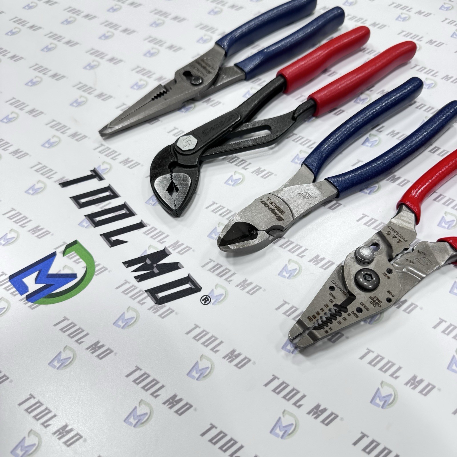 Snap-on Tools USA NEW 4pc Assorted Colors Plier Set PL4TGKB1