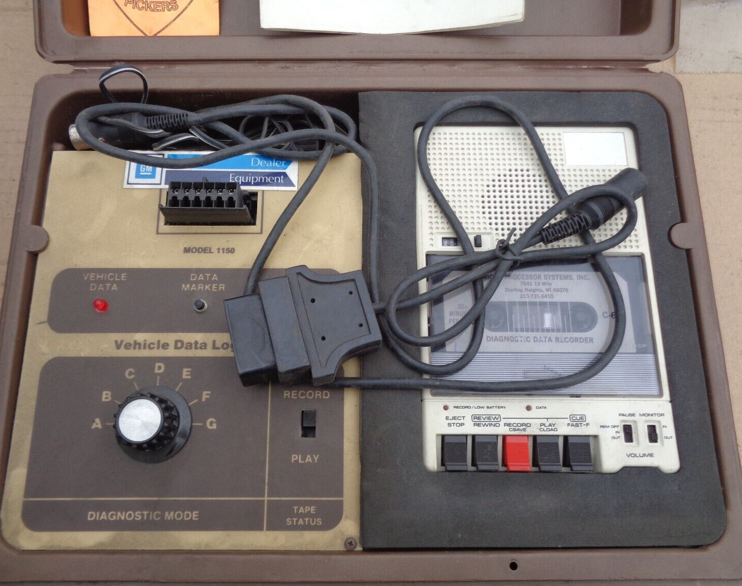 ALLEN 99-320 & 99-321 DIAGNOSTIC DATA RECORDER MODEL 1150