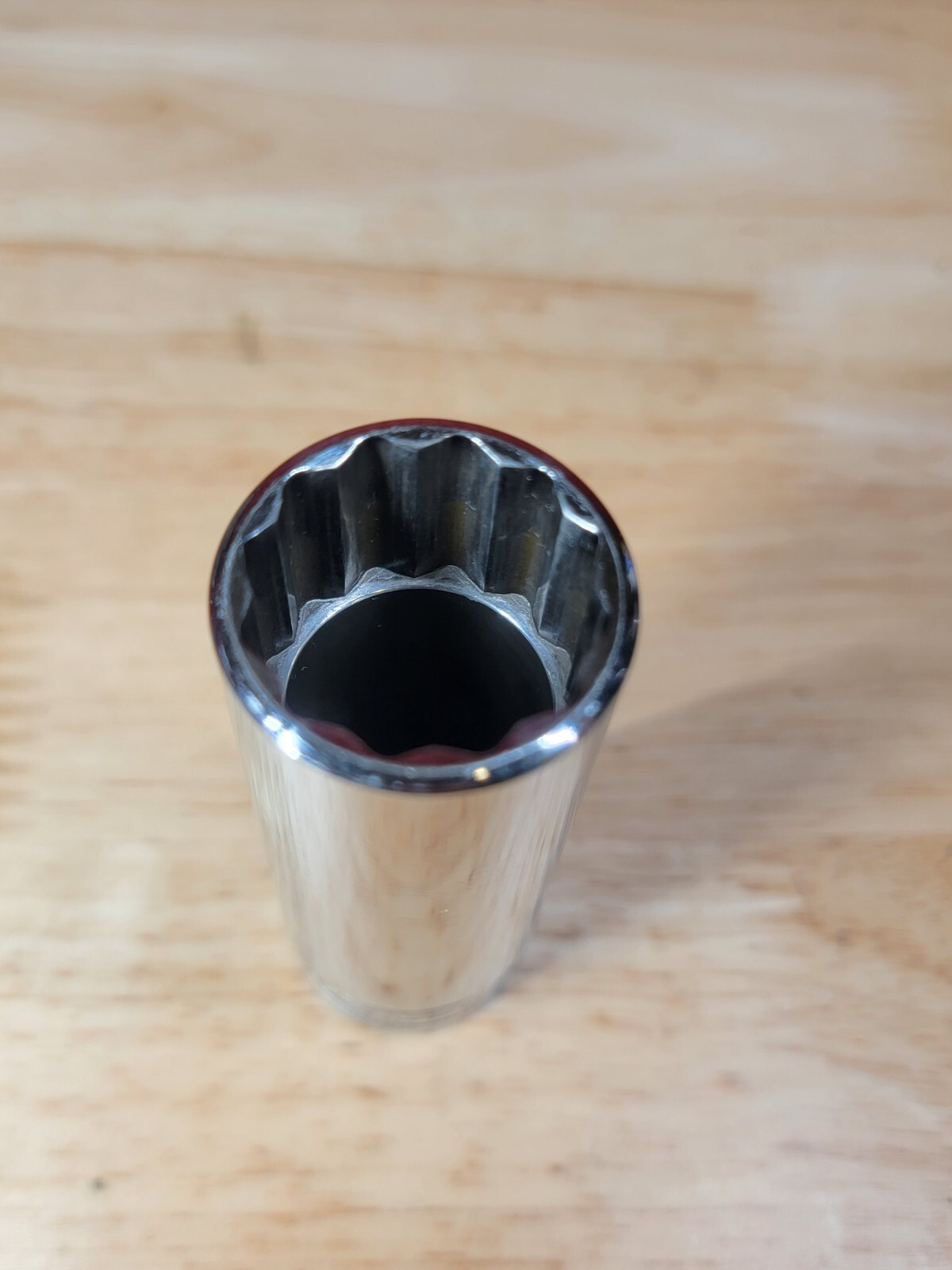 Snap-on Tools S281 7/8″ SAE 1/2″ Drive 12-Point Deep Chrome Socket