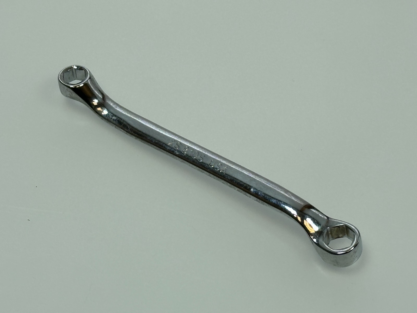 🇺🇸 Snap On Tools USA XS810S SAE 1/4″ x 5/16″ Chrome Offset Box Wrench, 6 POINT