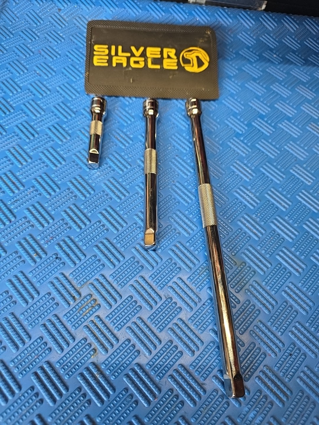 NEW*Matco Tools Silver Eagle 3/8 Drive Knurled Extension Set 3pcs -3″-6″10″ Ext