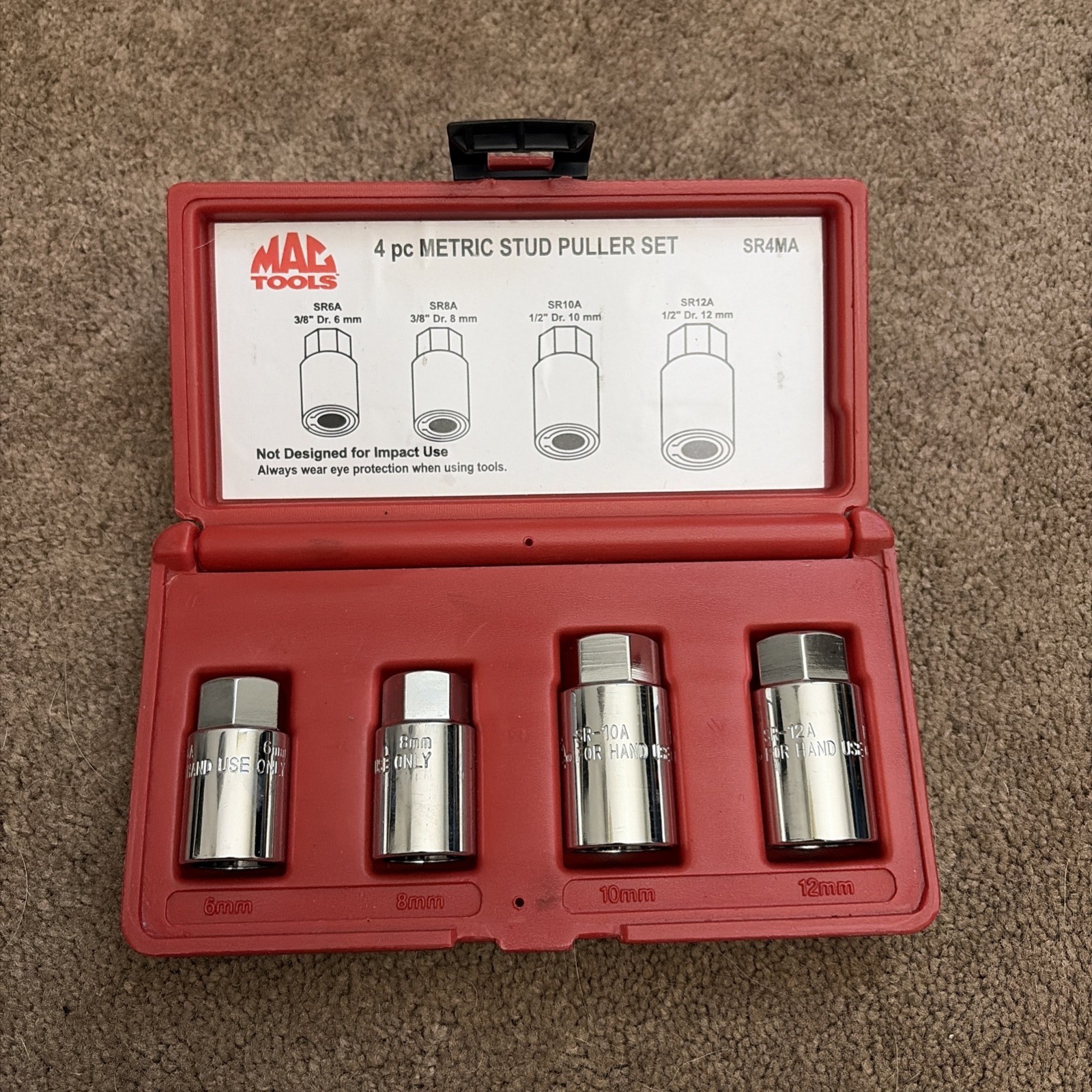 MAC Tools SR4MA 4 Pc Metric Stud Puller Set