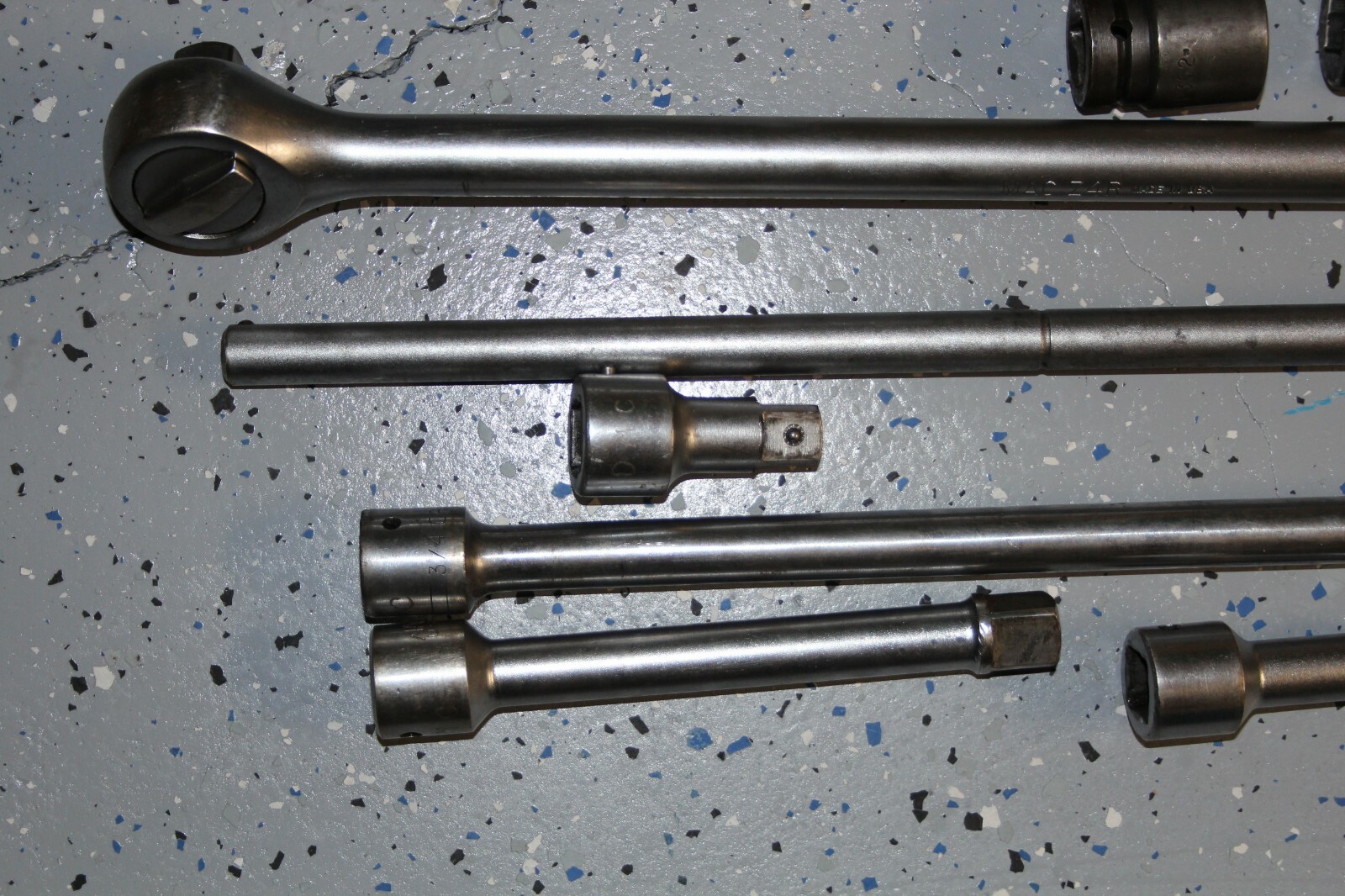 MAC SNAP-ON PROTO TOOLS 3/4″ DRIVE STANDARD RATCHET, SOCKET, EXTENSION SET USA
