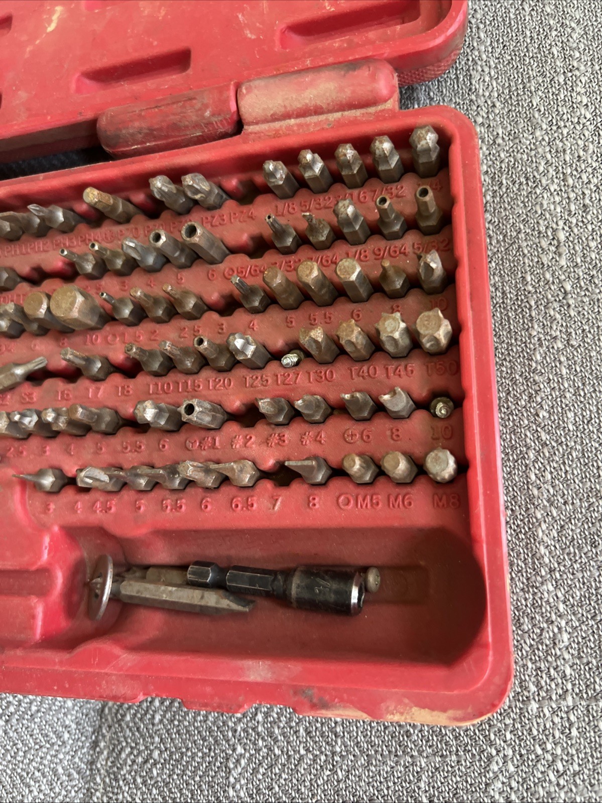 Mac Tools 123 Piece Master Bit Set Preowned Read