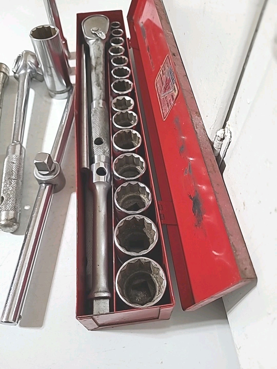 Indestro Super, 1/2″ Drive SAE 26pc Socket Set Tool Box Ext Ratchets BB, Tools