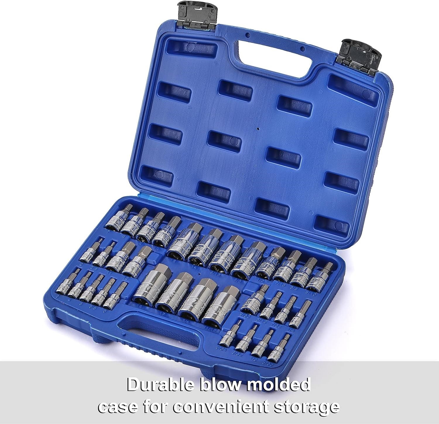 1/2 1/4 3/8 Drive Master Hex Bit Set SAE Metric Hex Head Driver Allen Bit Socket