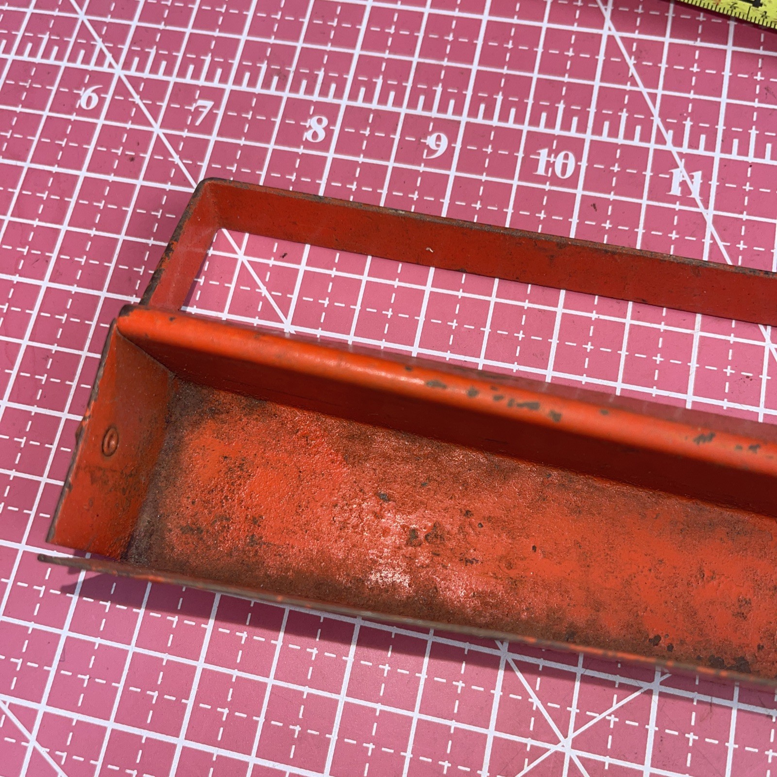 Unbranded 11 In Long Metal Deep Socket Tray Holder Tool Chest Lip Vintage Heavy