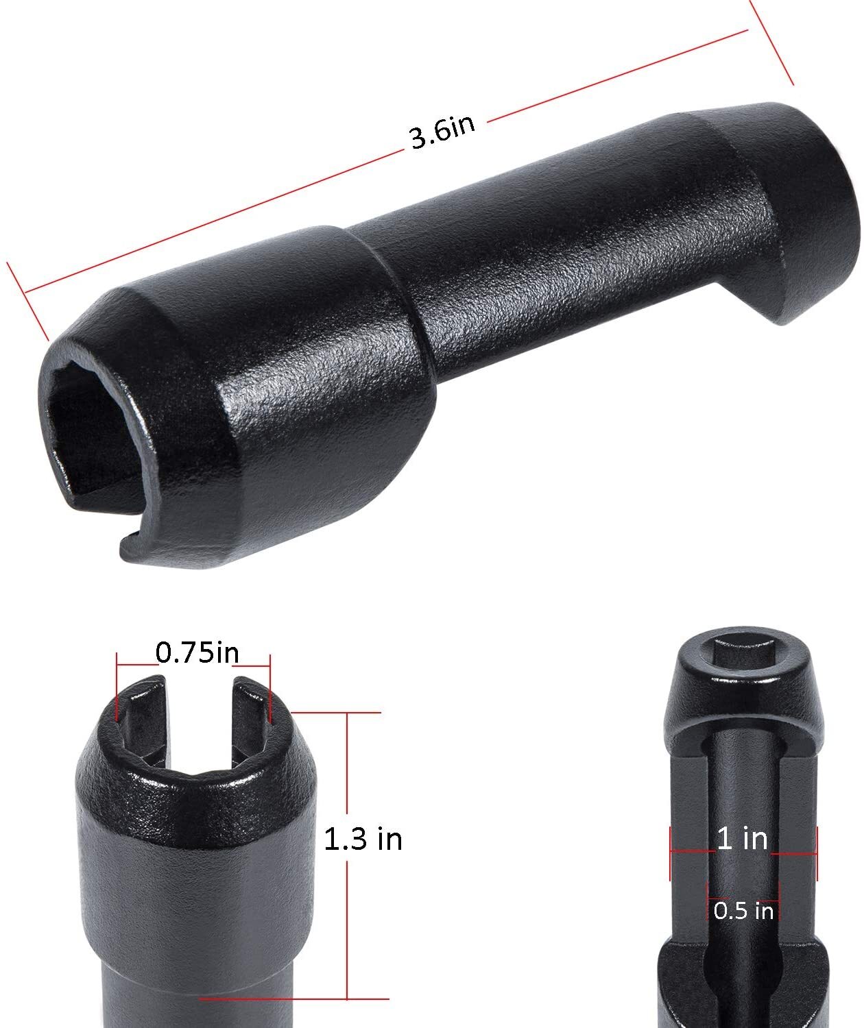 for Ford 6.7L Fuel Injector Socket 17mm 12 point Injector Line Removal Tool