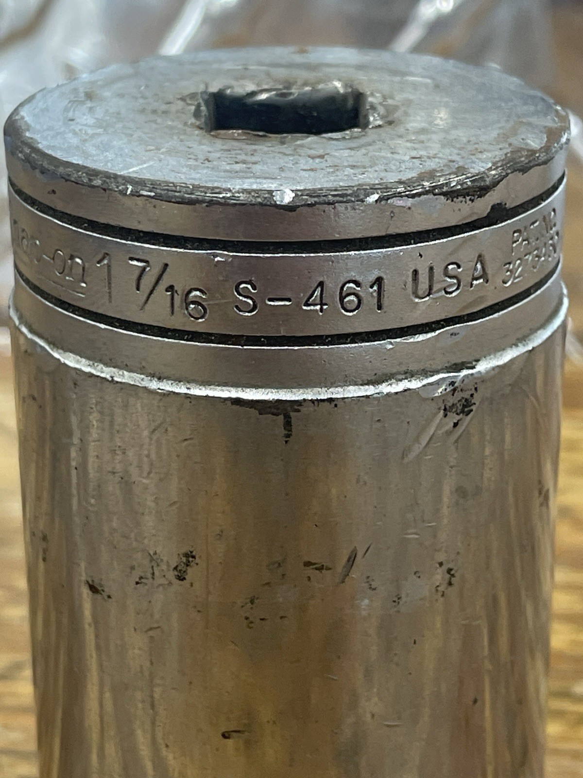 Vintage SNAP ON S461 – 1/2″ Dr 12pt SAE Deep Socket, 1-7/16″