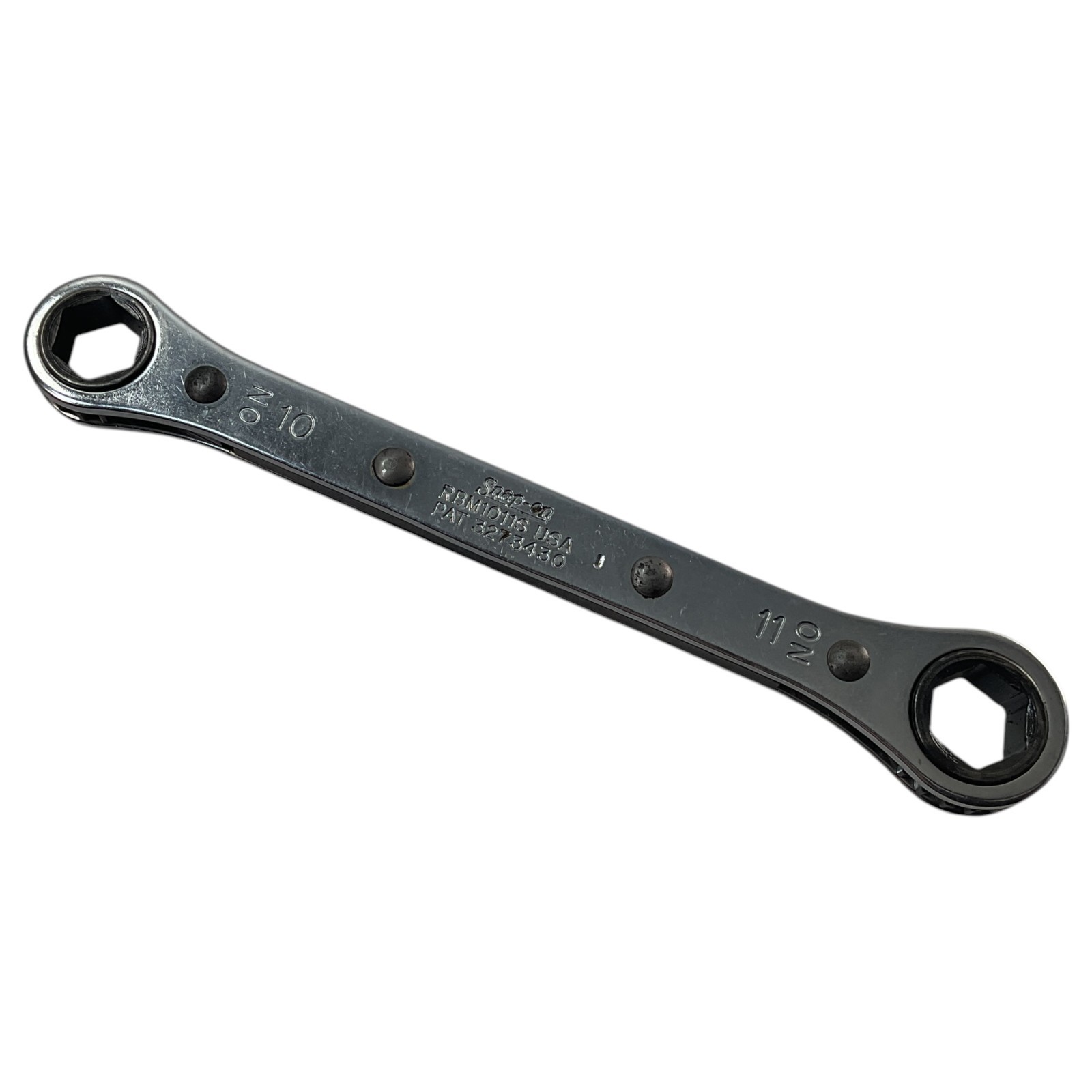 Snap-On Ratcheting Box Wrench 10mm 11mm RBM1011S 6 Pt As Pictured Mechanic Tool