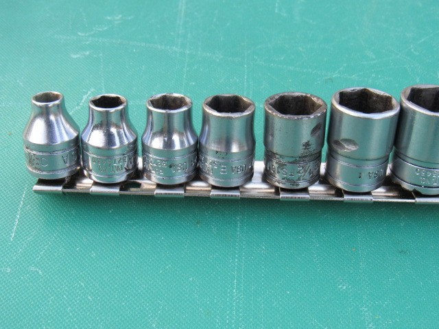 SNAP-ON 211FSY 3/8″ DRIVE 11PC SAE 6PT SHALLOW SOCKET SET 1/4″ – 7/8″ UNDERLINE