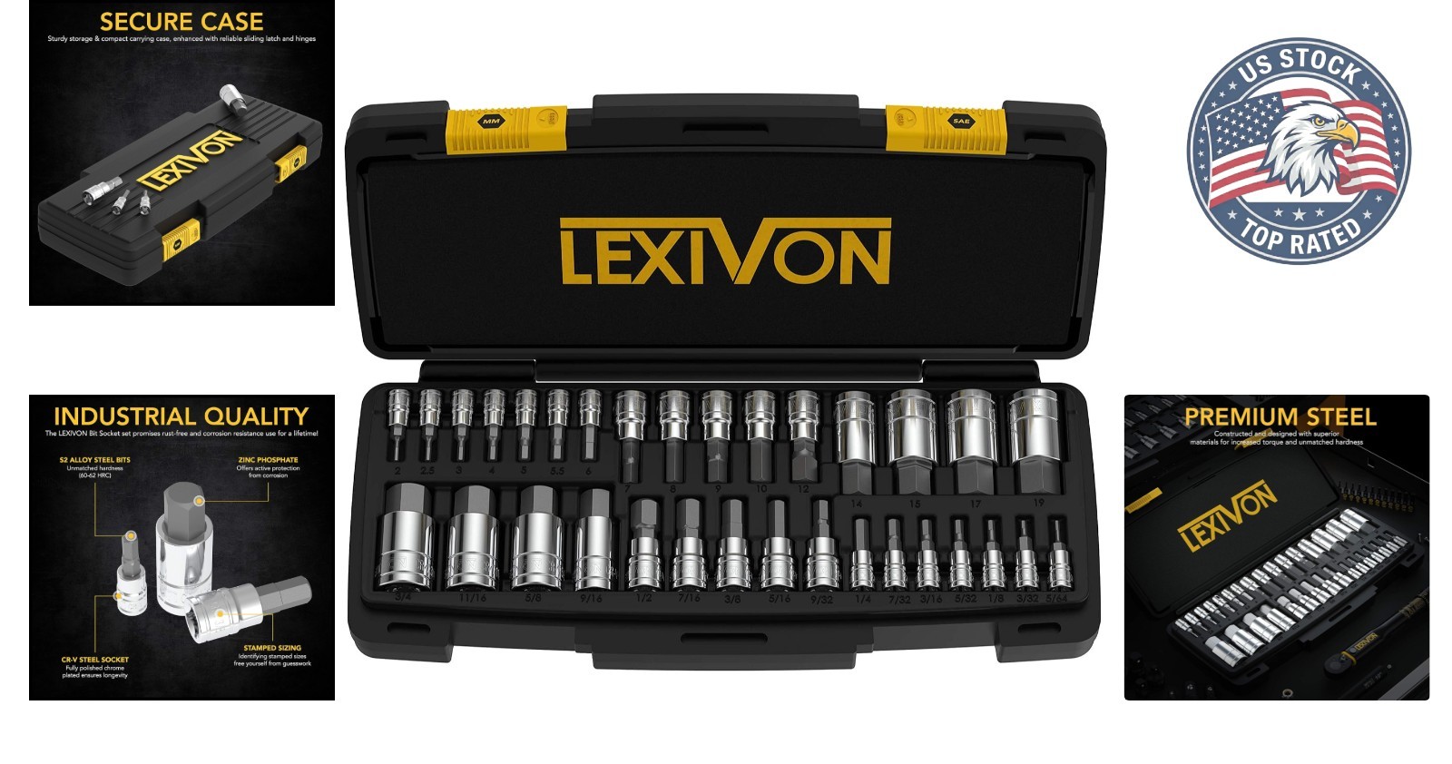 Complete 32-Piece Hex Bit Socket Set – S2 Alloy Steel with Enhanced Storage Case