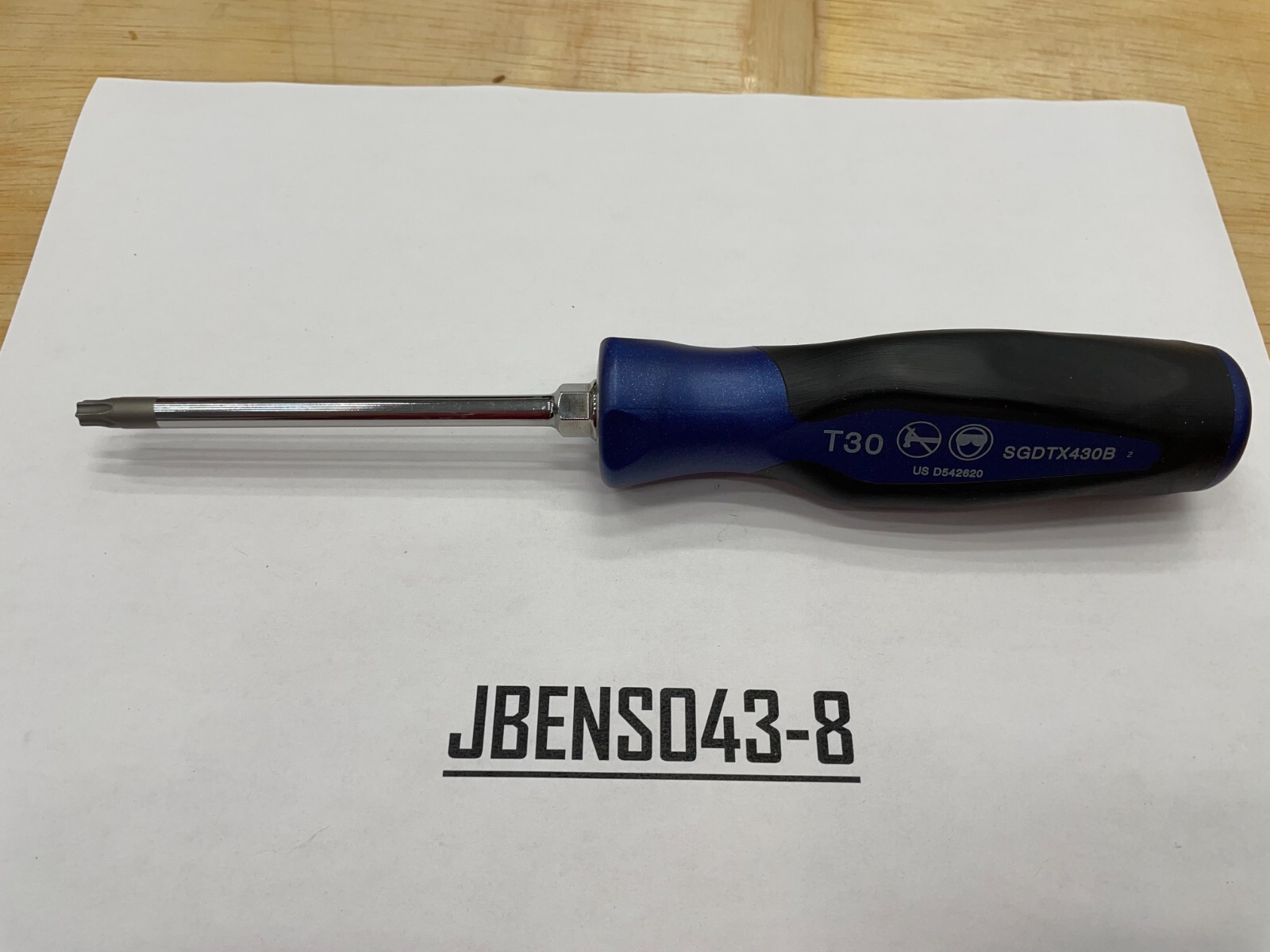 Snap-on Tools USA NEW POWER BLUE T30 Soft Grip Torx Screwdriver SGDTX430BMB