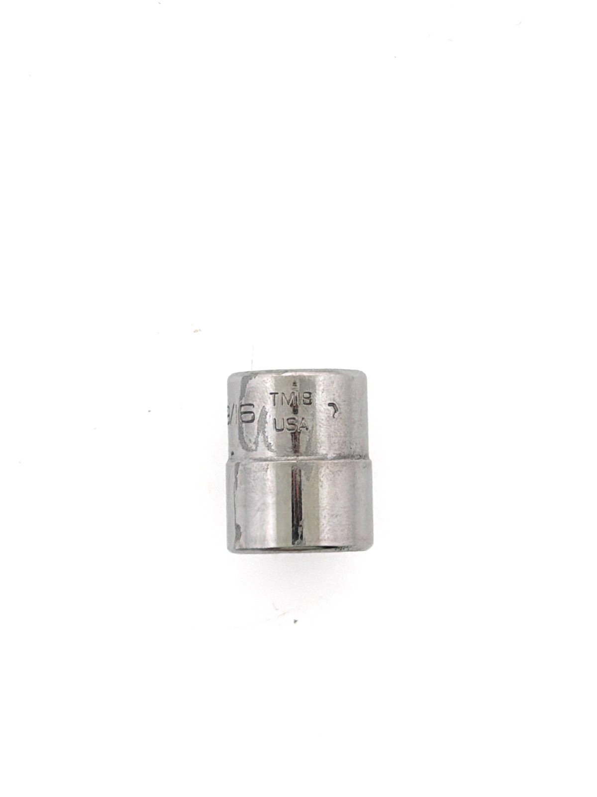 Snap on TM18 9/16in SAE 1/4” Drive 6-Point Shallow Chrome Socket