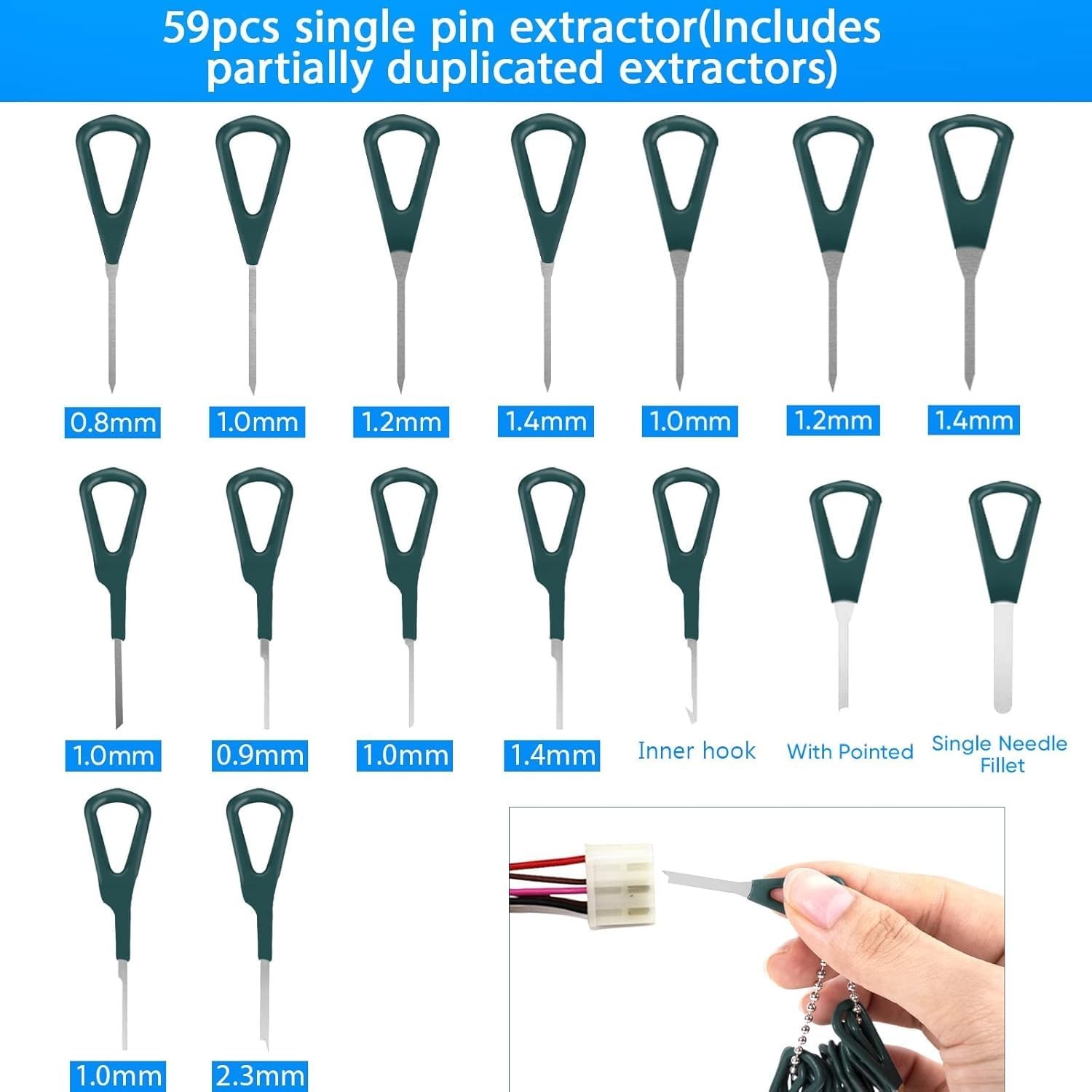 172 Pcs Terminal Removal Tool Kit – Depinning & Pin Extractor Set for Auto & Hom