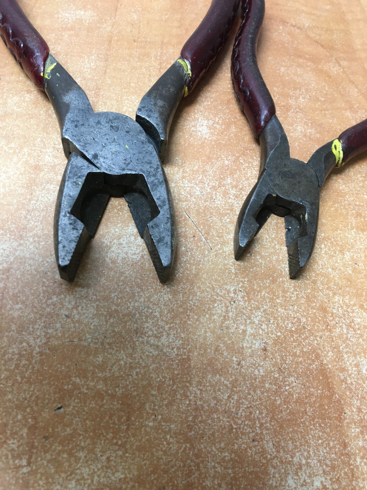 Vintage M. Klein & Sons Tool Logo Lineman Pliers 9″ 6″ 201-8NE 201-6NE USA