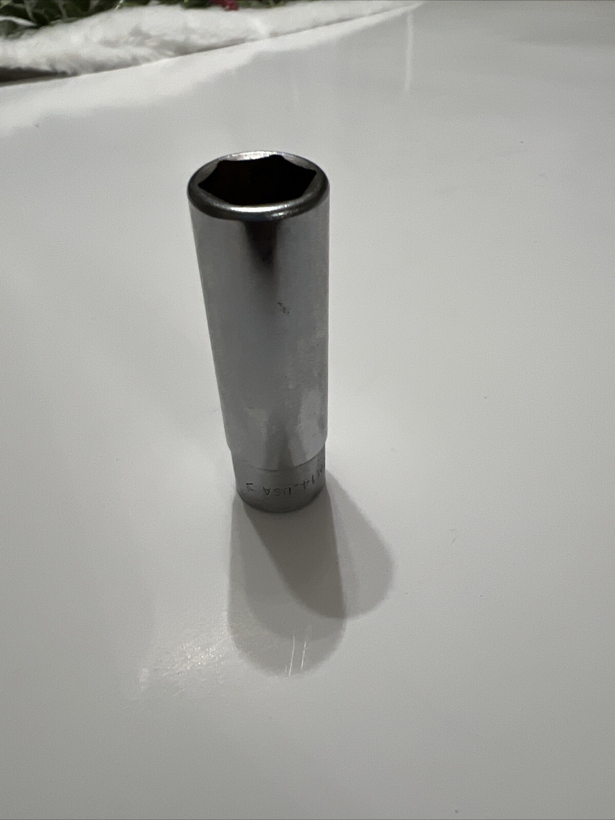 Snap On Tools STM14 7/16″ SAE Flank Drive Deep Socket 1/4″ Drive 6 point USA