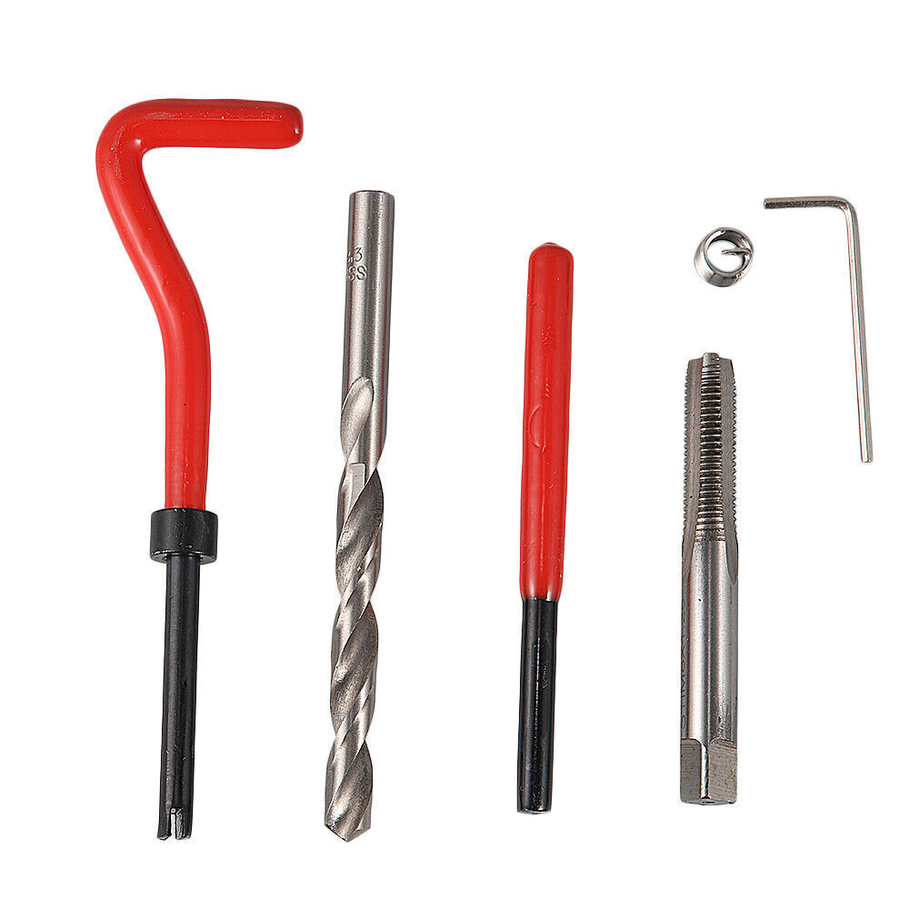 30x Metric Thread Repair Insert Kit For Helicoil Car Pro Coil Tool M8x1.25mm US