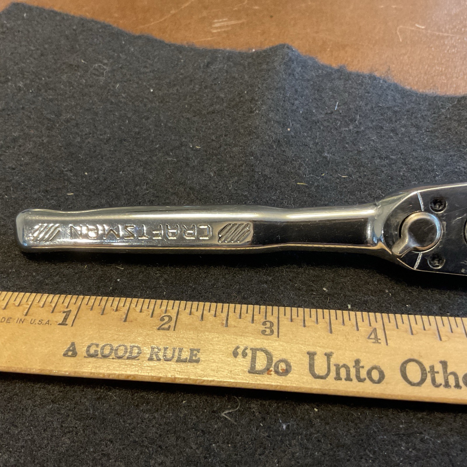 Craftsman 1/4” drive 72 tooth ratchet full polish CMMT81747 Nice!