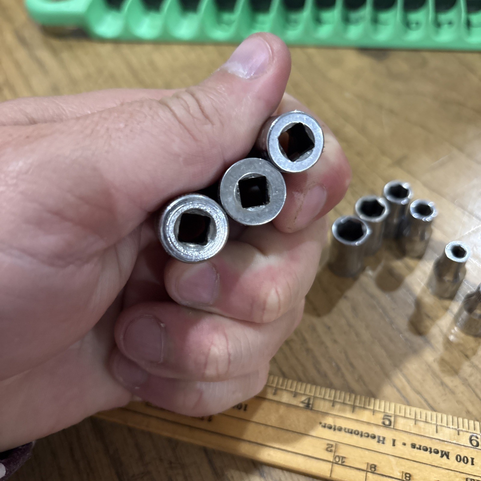 1/4” Dr Metric Socket Set 4-11mm Craftsman + 12mm Snap-on
