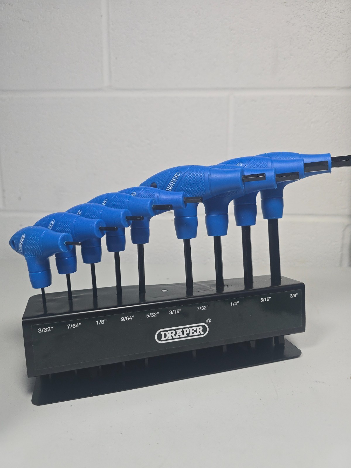 Draper T-Handle Imperial Hex Allen Key Set 9 Piece Read Description