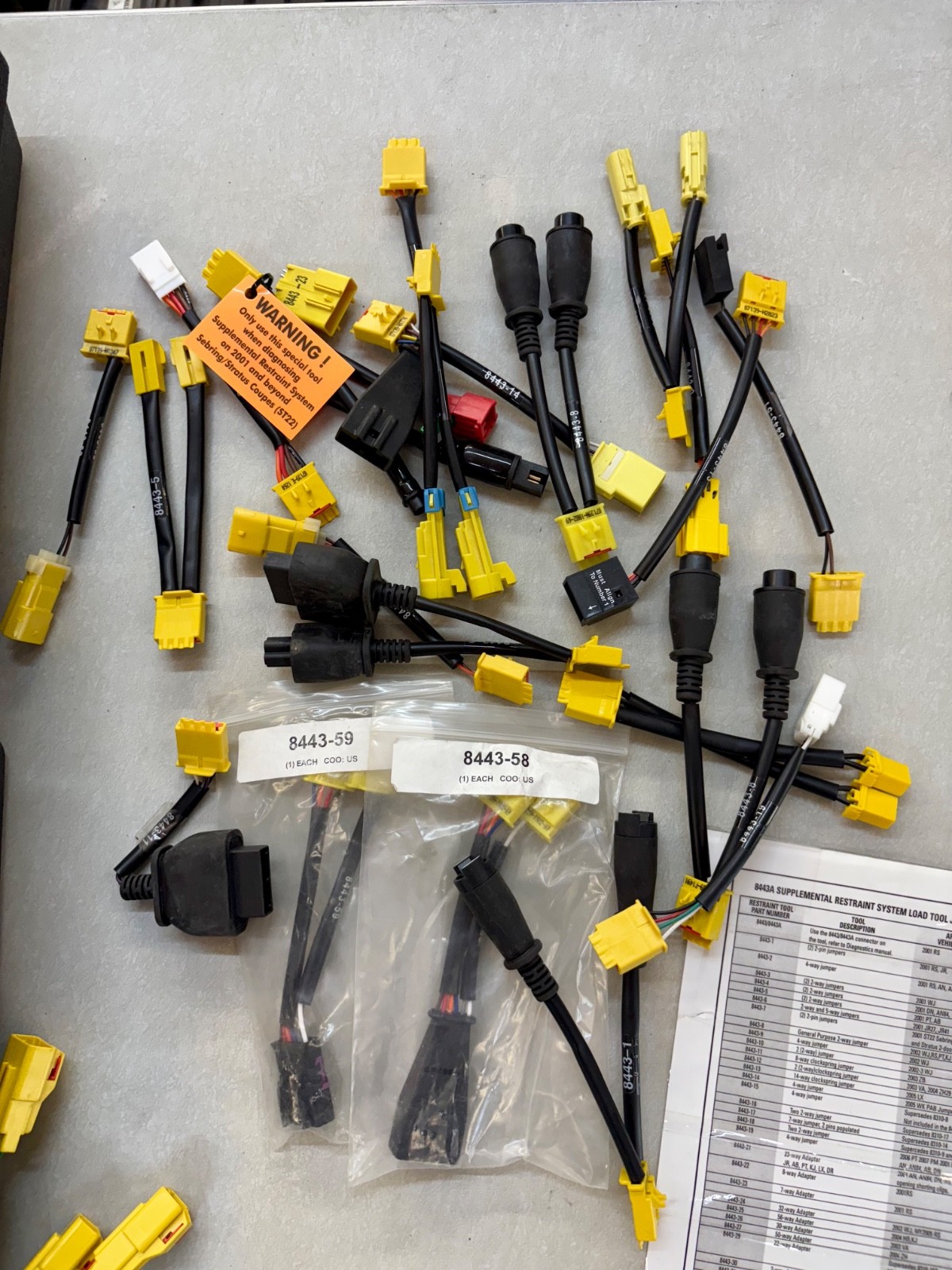 MILLER 8443D SRS Load Tool WITH COMPLETE ADAPTER BUNDLE ——– NEW OLD STOCK!