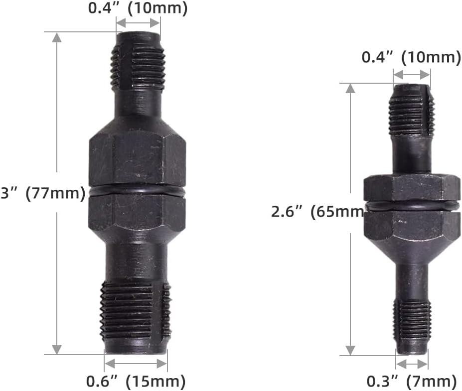 Heavy Duty Spark Plug Thread Chaser Tool M10x1.0 M12x1.25 Rethread Kit