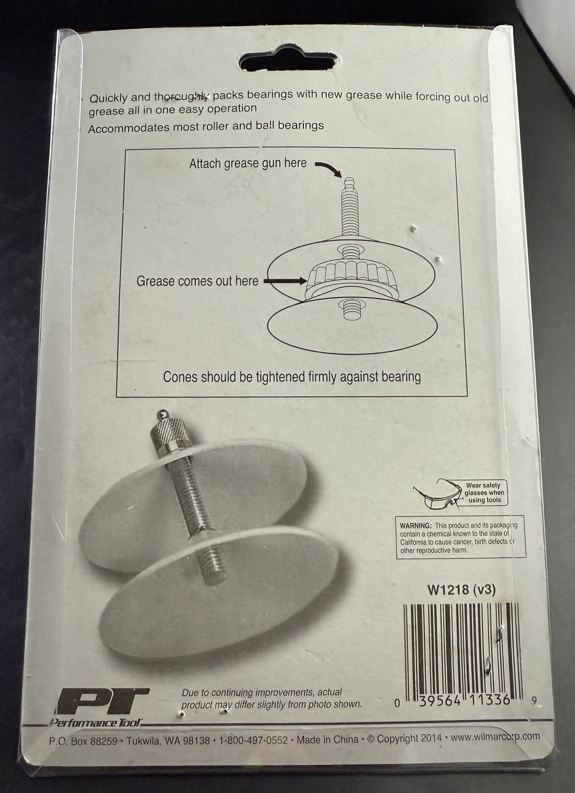 Performance Tool Universal Bearing Packer W1218 Vj06