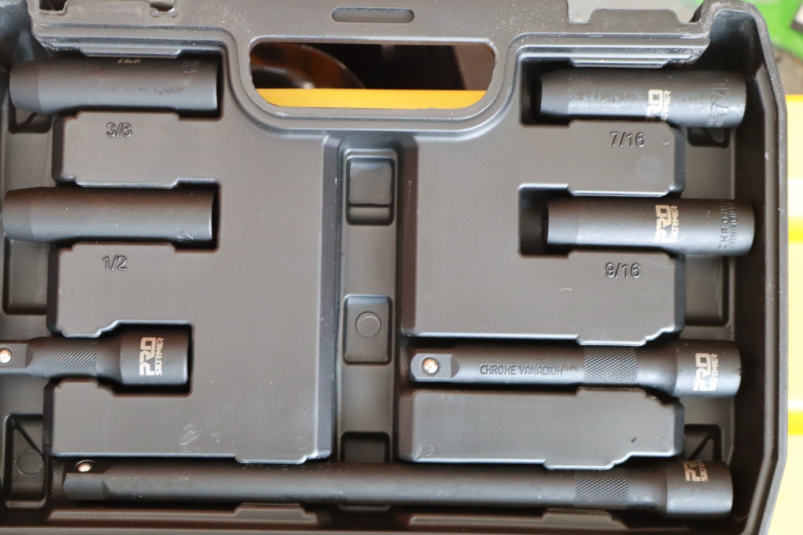 Prostormer 1/2″ Drive SAE Impact Socket Set Chrome Vanadium with Carrying Case