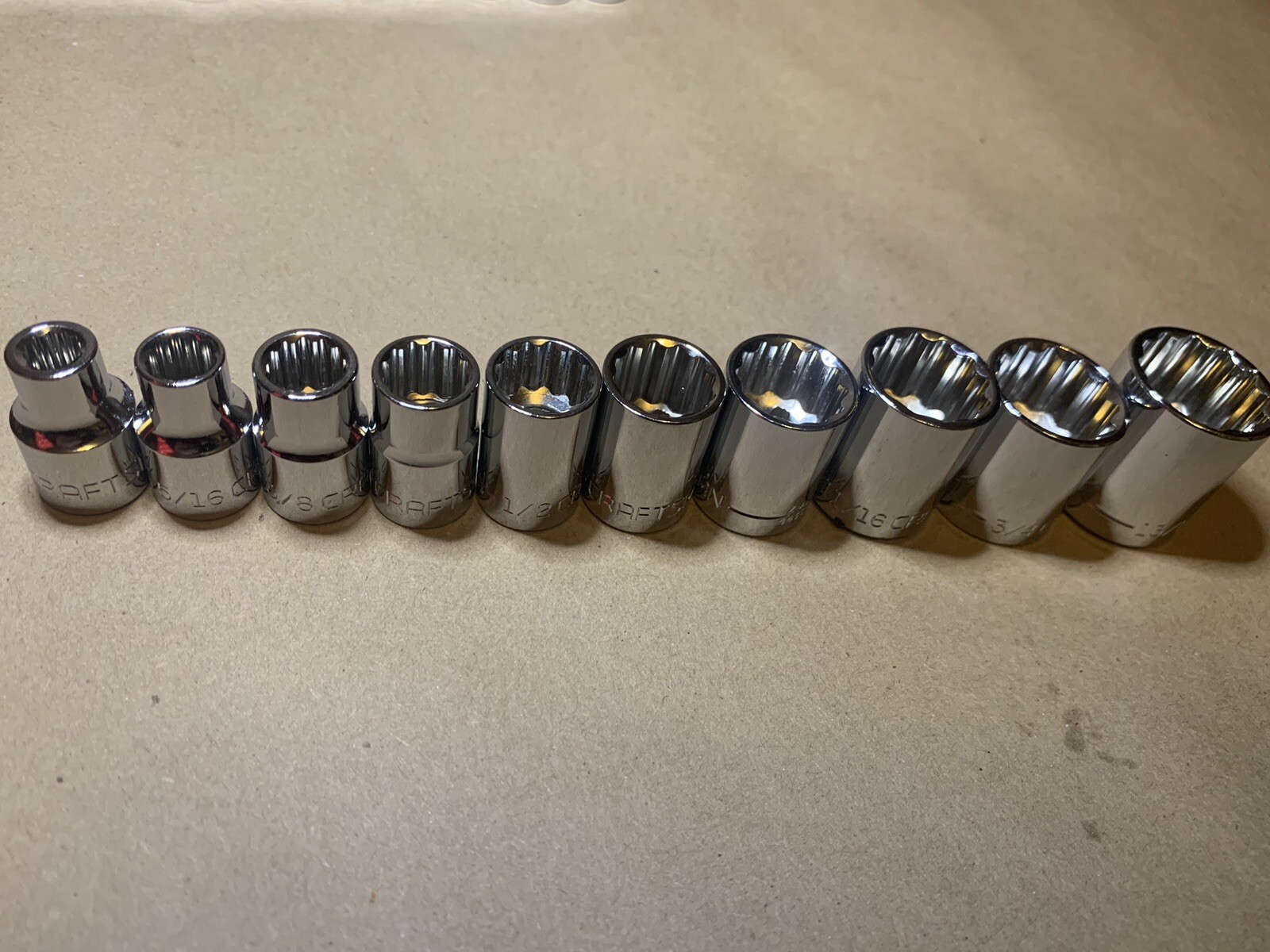 CRAFTSMAN 116 pc 1/4 3/8 1/2 Dr SAE METRIC MM 6pt 12pt ratchet wrench socket set