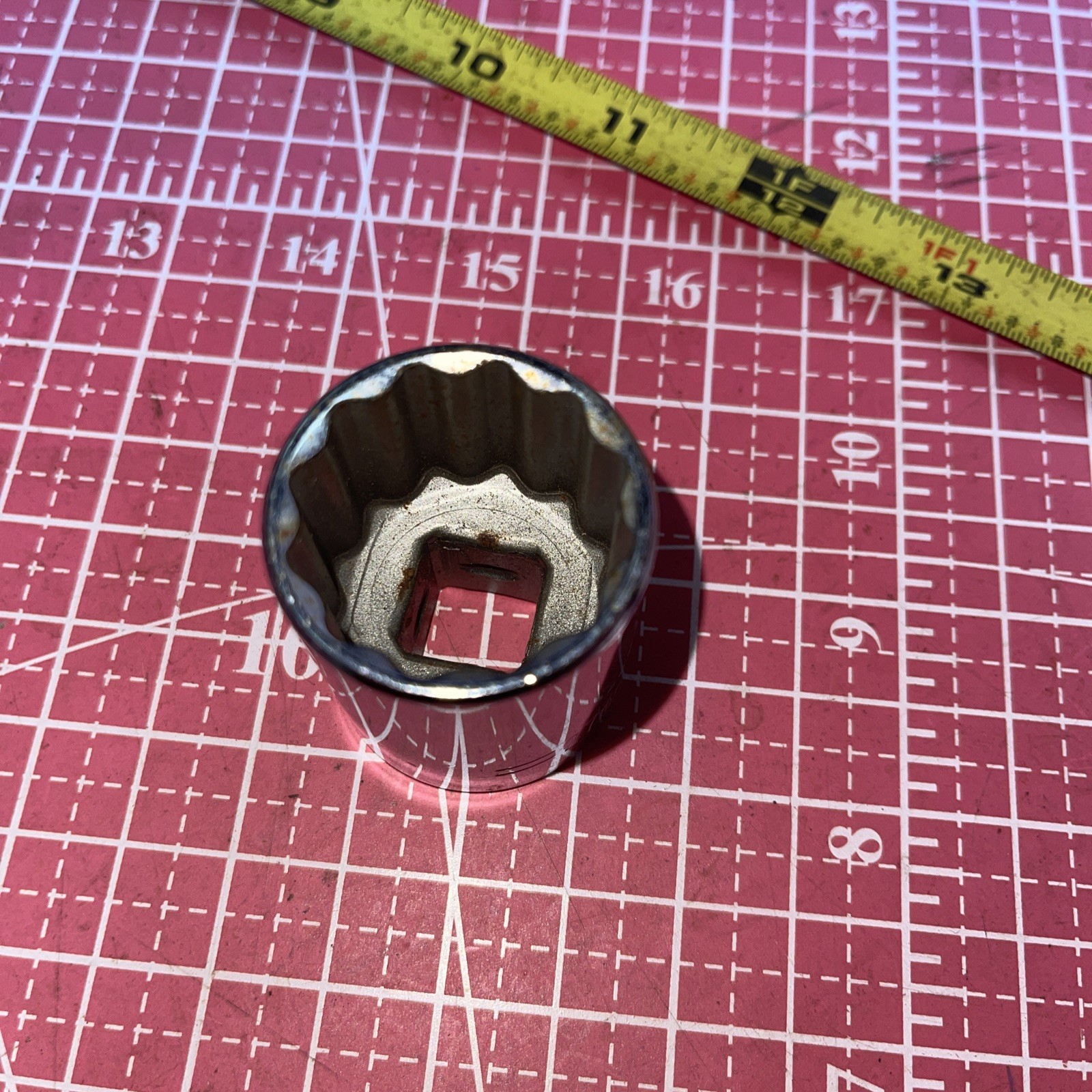 NOS Granco USA 11826 27 MM Metric 1/2 Drive 12 Point Socket Vintage 27MM