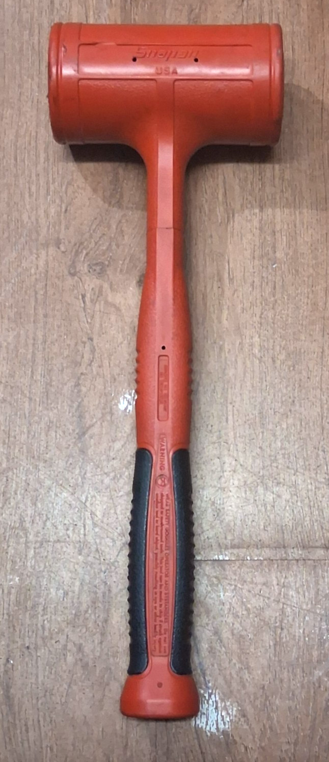 (RI4) Snap-On Tools 56 oz Soft Grip Dead Blow Hammer Red HBFE56