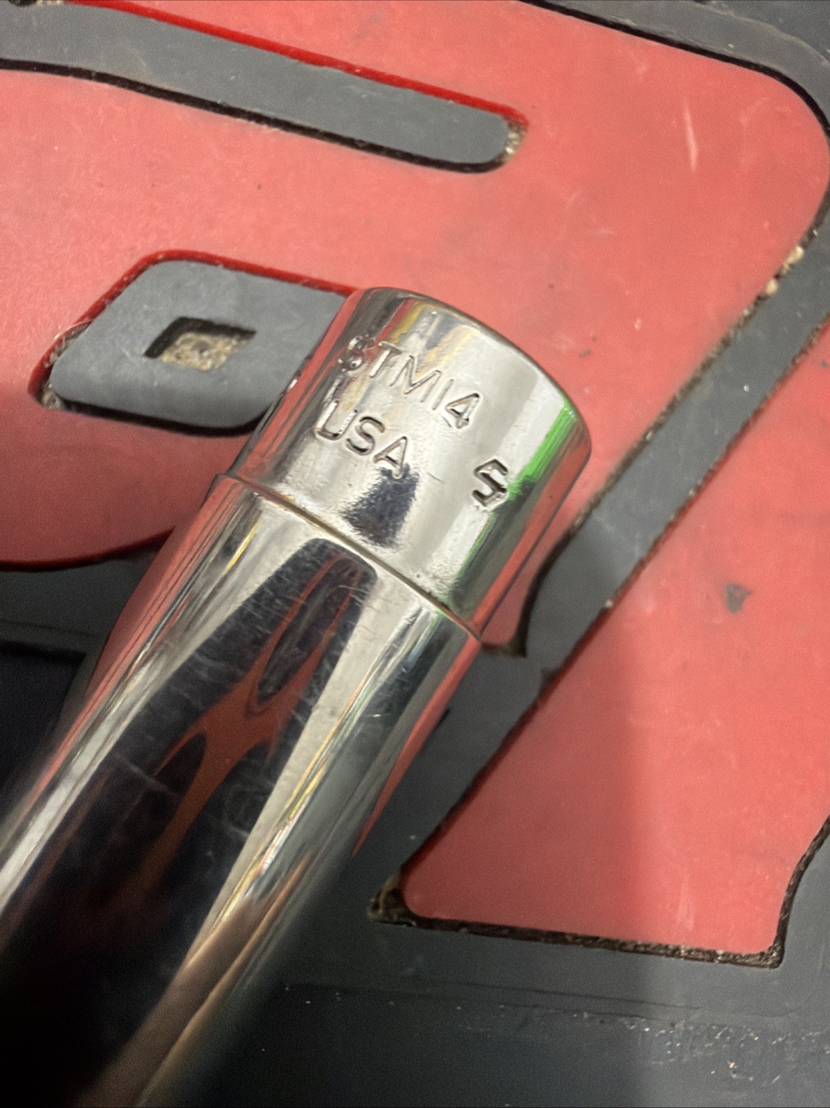 SNAP ON STM14 7/16 FLANK DEEP SOCKET 6 POINT 1/4″ DRIVE USA MADE FREE SHIPPING