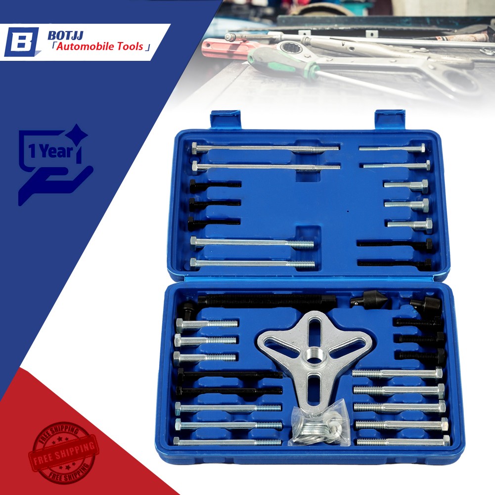 46 Pieces Balancer Puller Set Steering Wheel Gear Puller Crank Shaft Pulley New