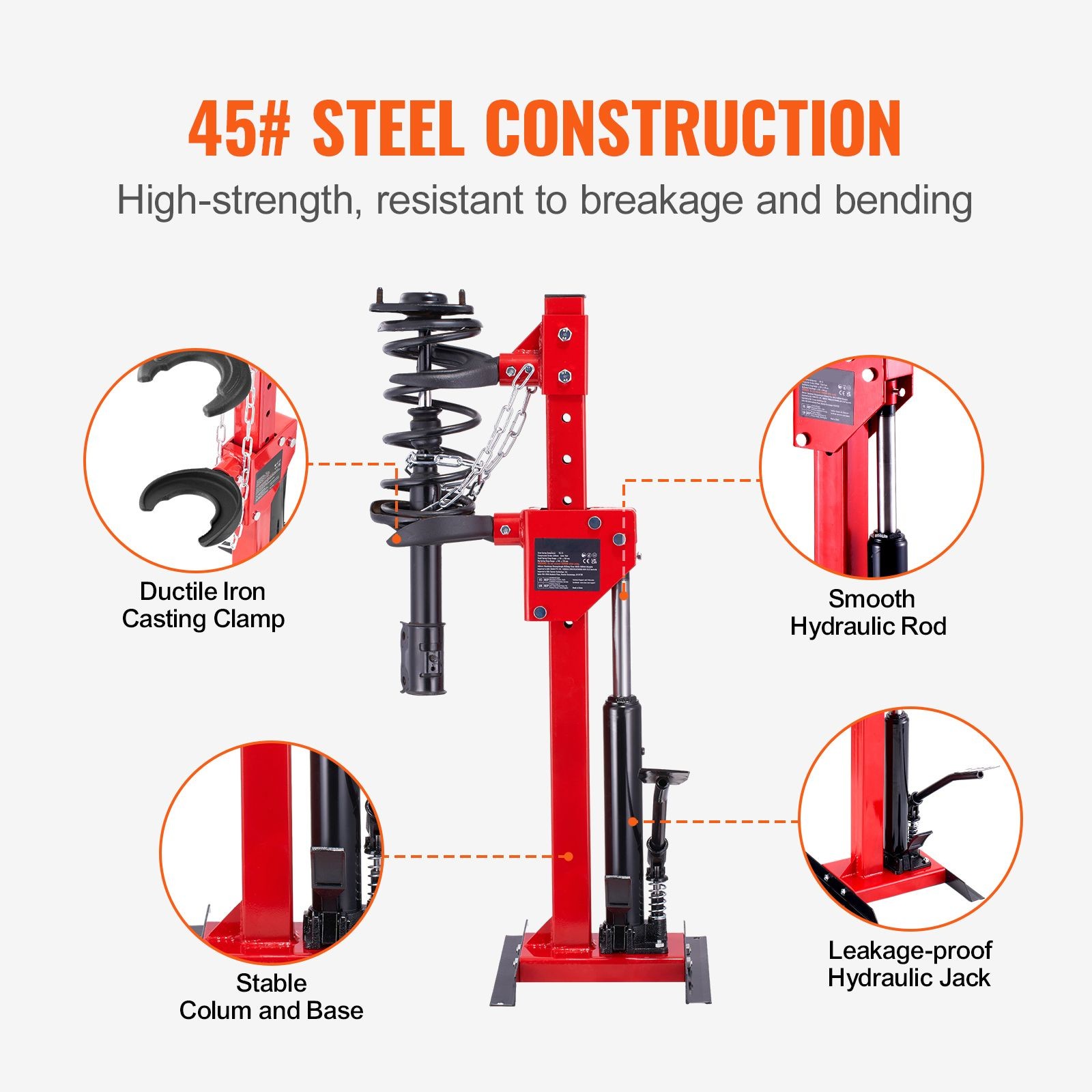 Hydraulic Spring Compressor 1 Ton/4.5 Ton Car Strut Tool