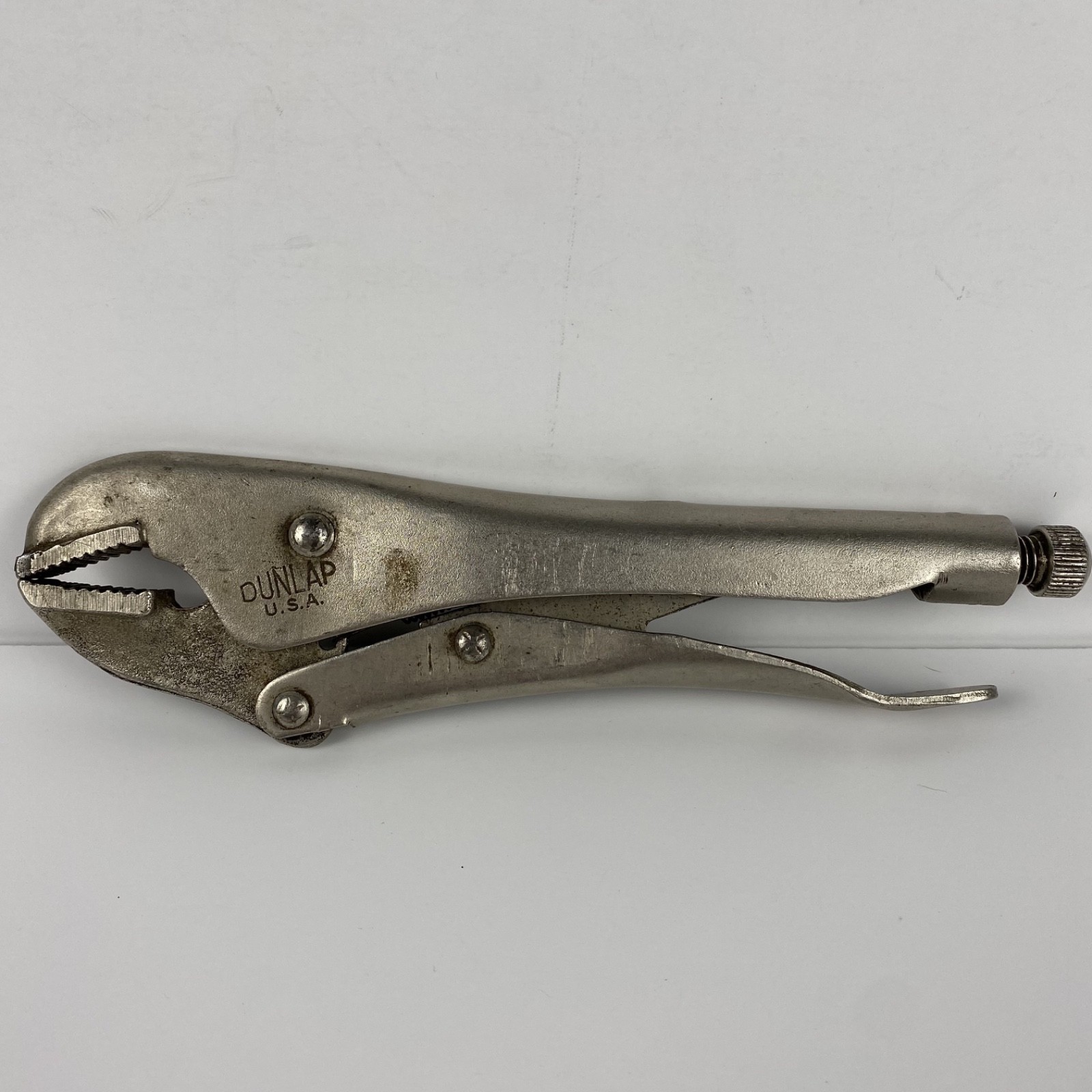 Vintage Dunlap Lever Jaw Locking Pliers Vise Grip 9” Made In USA Tool