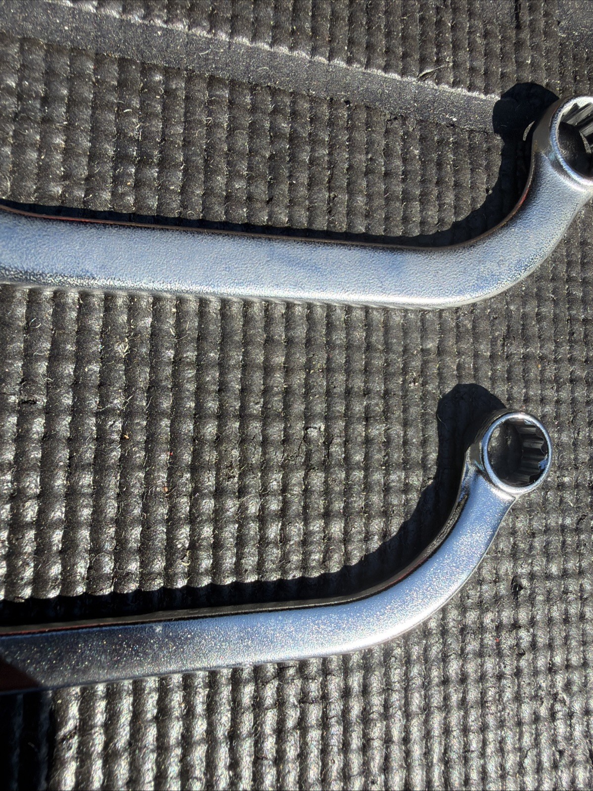 Rare SK Tools USA 2pc Obstruction Distributor Crescent Moon Wrenches H1600 H1820