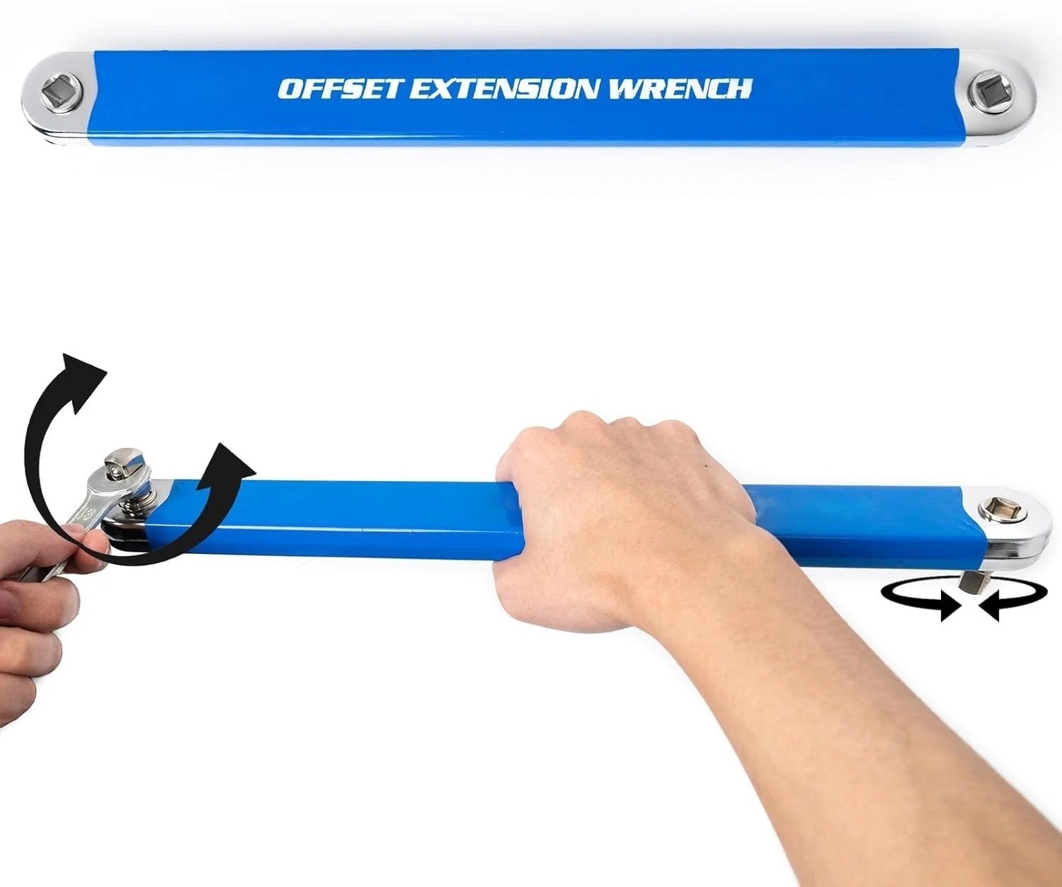 Pro Zero Offset Extension Wrench Tight Reach Extension Wrench Set 1/2″ 1/4″ 3/8″